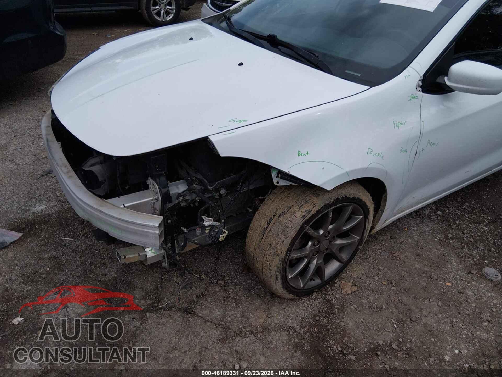 DODGE DART 2015 - 1C3CDFBB0FD213183