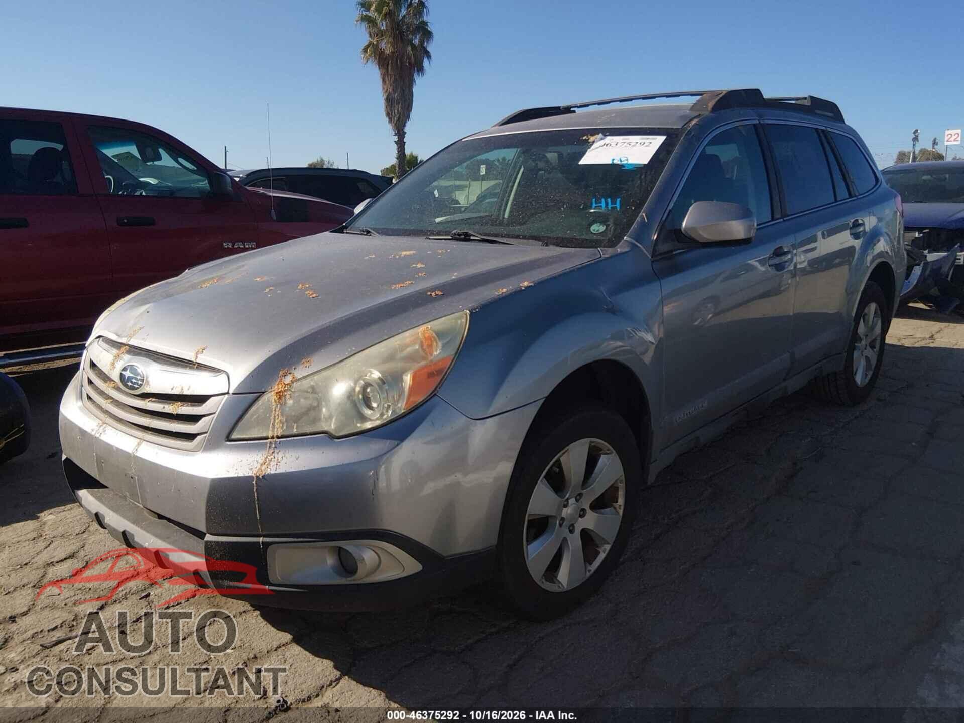 SUBARU OUTBACK 2011 - 4S4BRBGC6B3341605