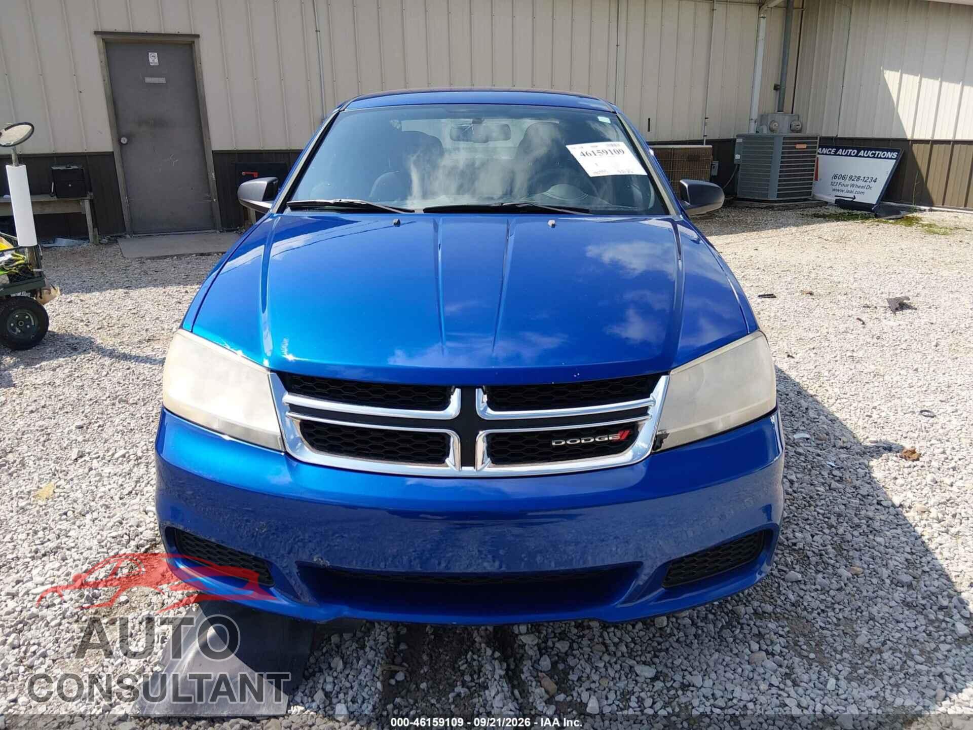 DODGE AVENGER 2013 - 1C3CDZAB6DN594015