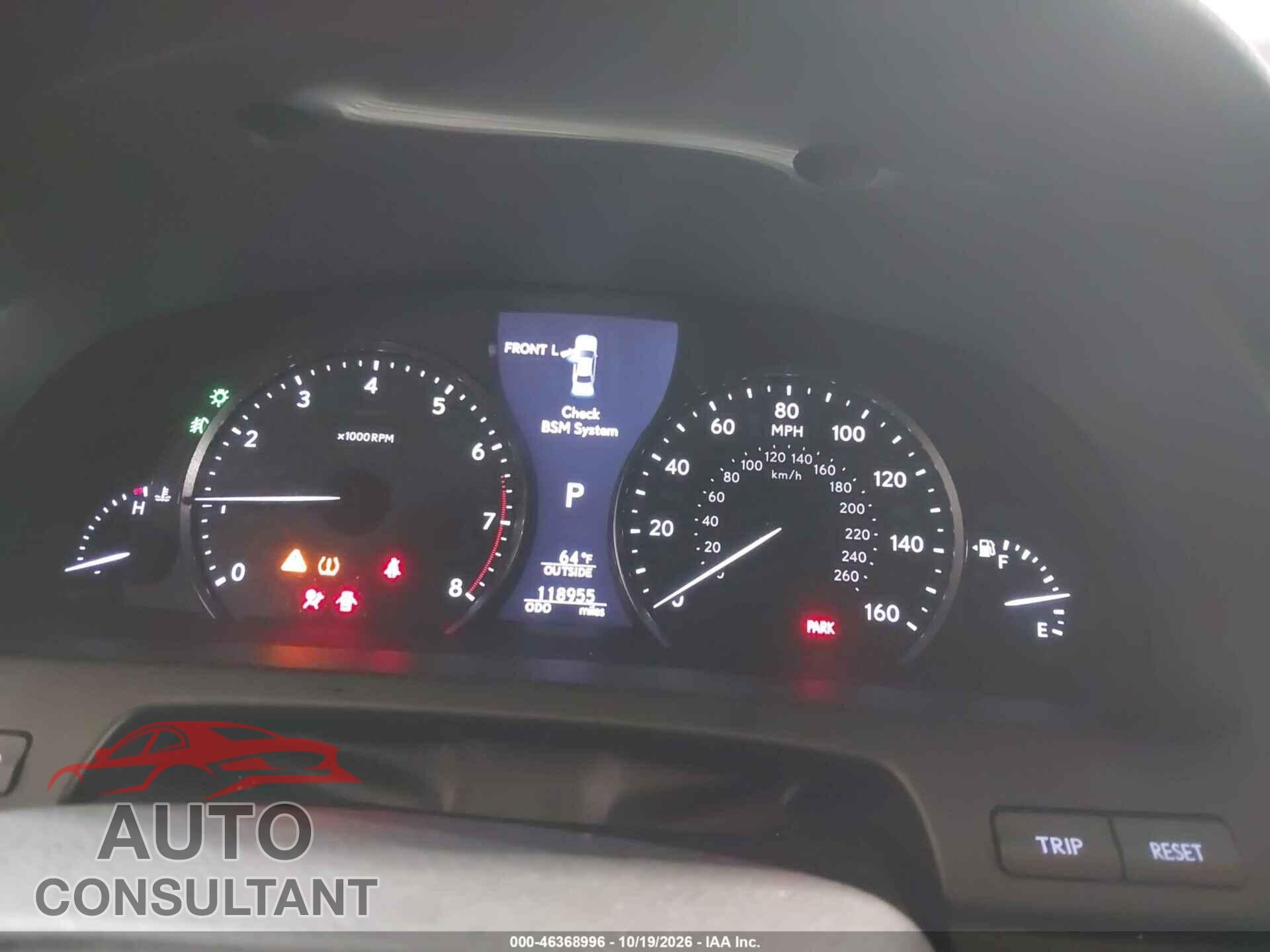 LEXUS LS 460 2014 - JTHBL5EF3E5127067