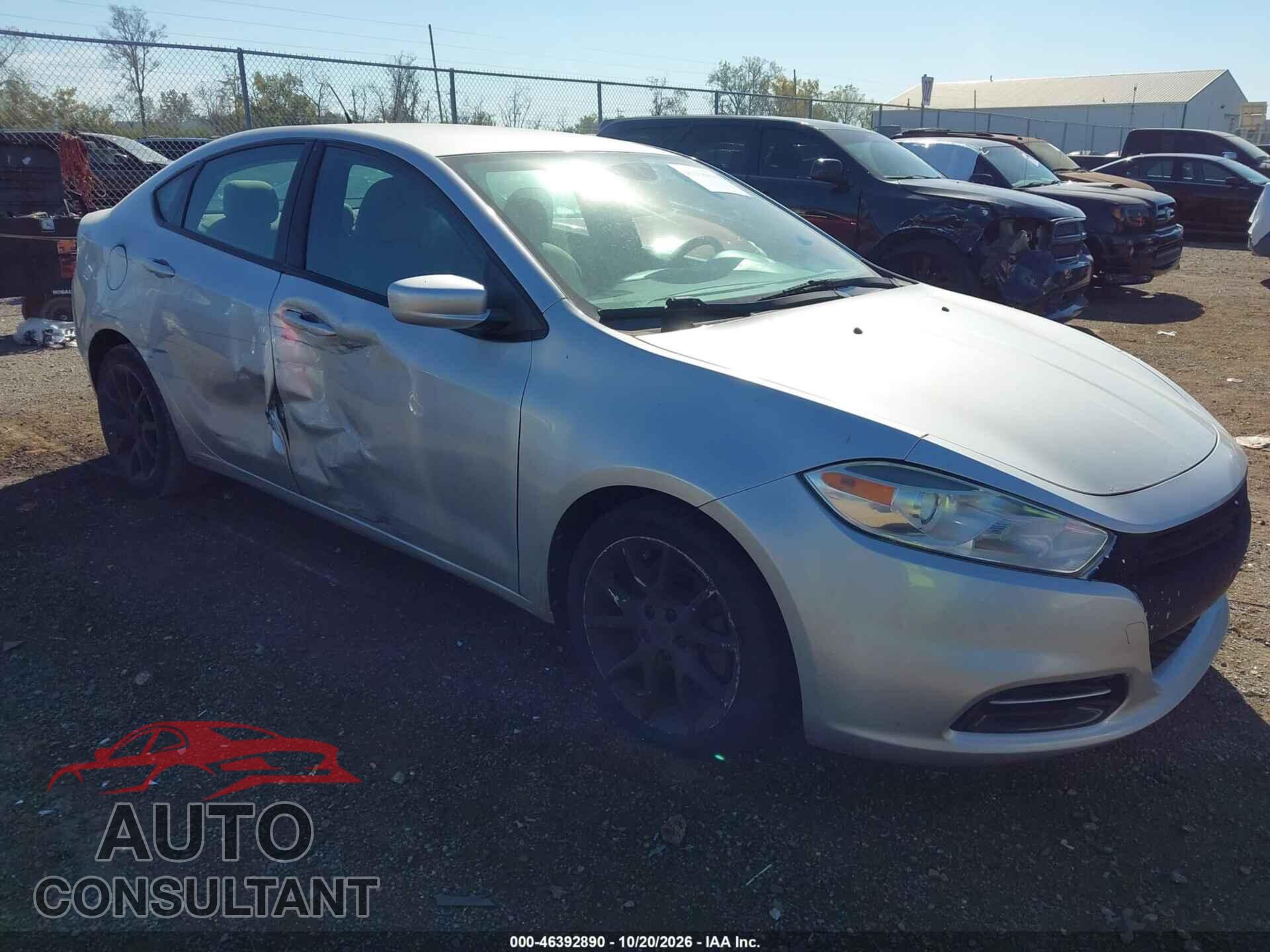 DODGE DART 2013 - 1C3CDFBA0DD117865