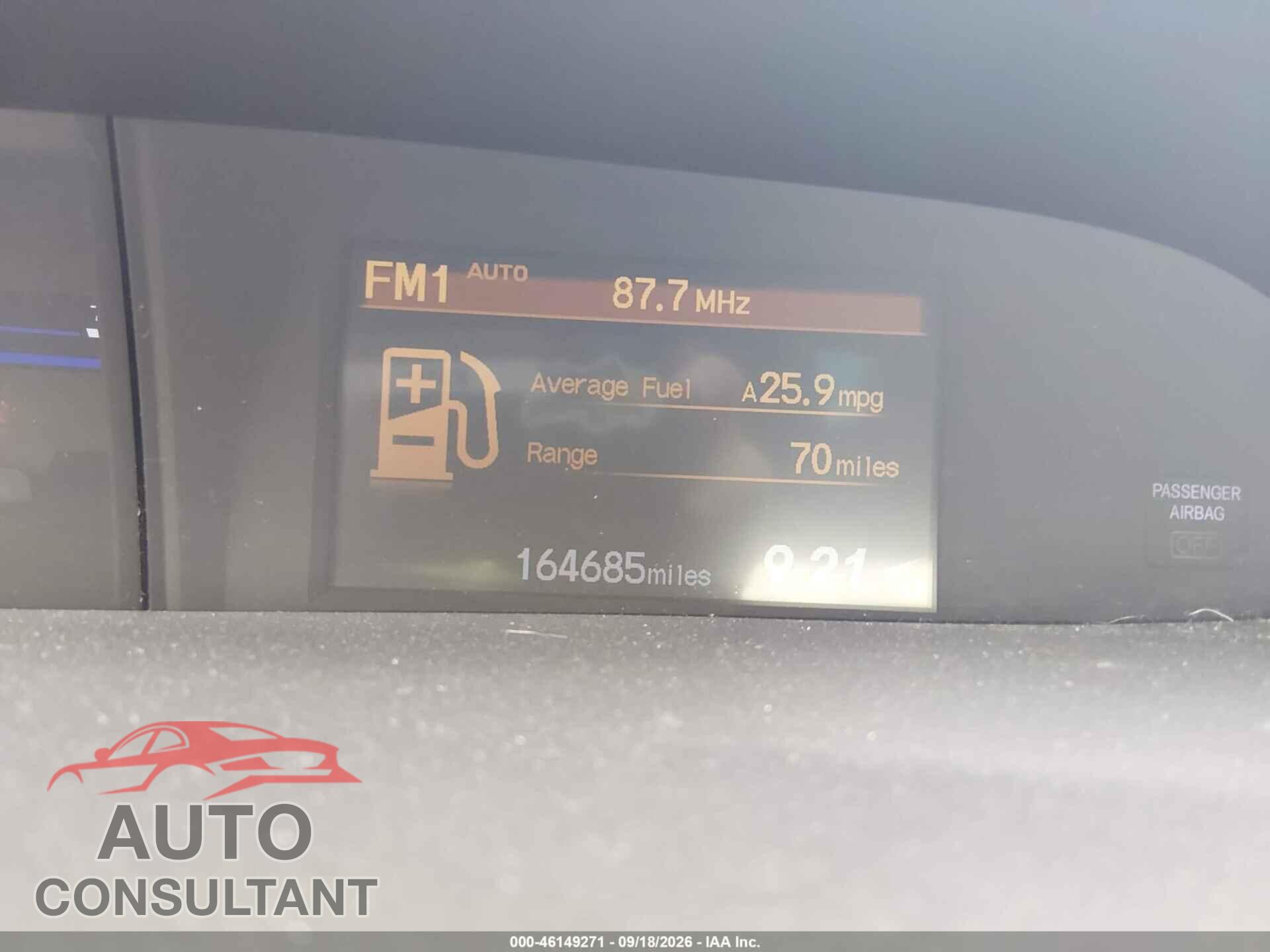 HONDA CIVIC 2012 - JHMFB2F55CS000800