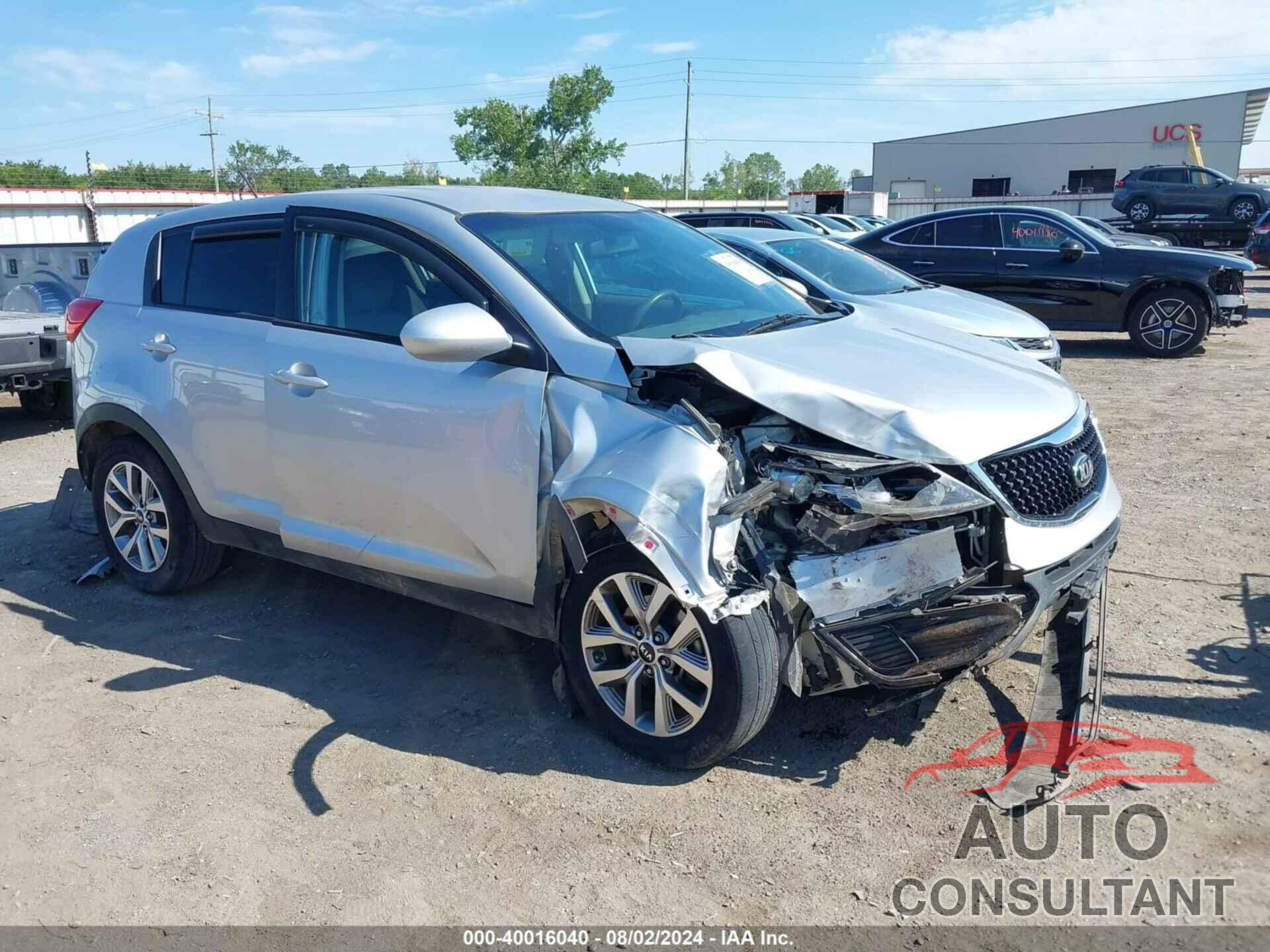 KIA SPORTAGE 2016 - KNDPB3AC8G7809895