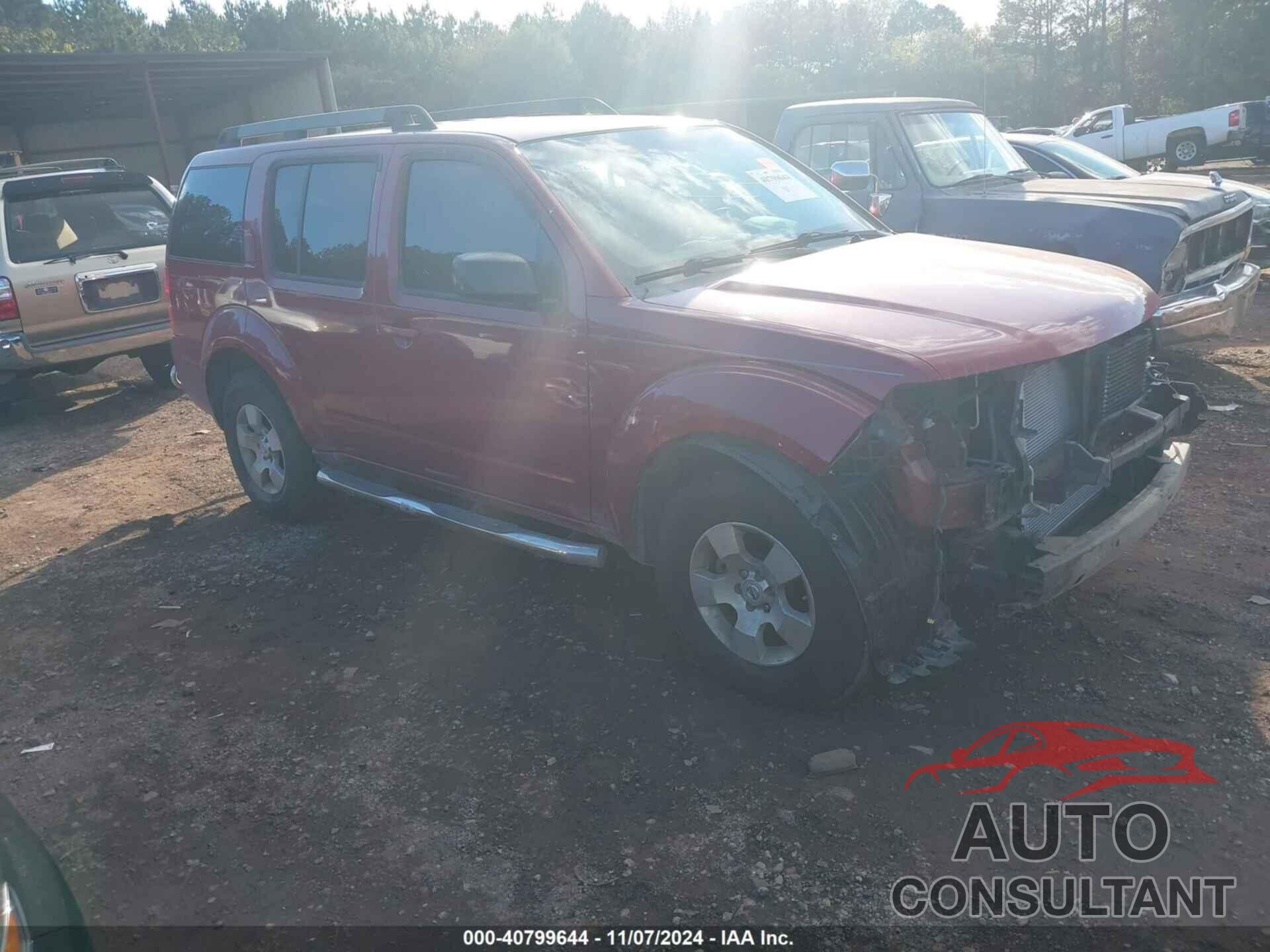 NISSAN PATHFINDER 2010 - 5N1AR1NN2AC617321
