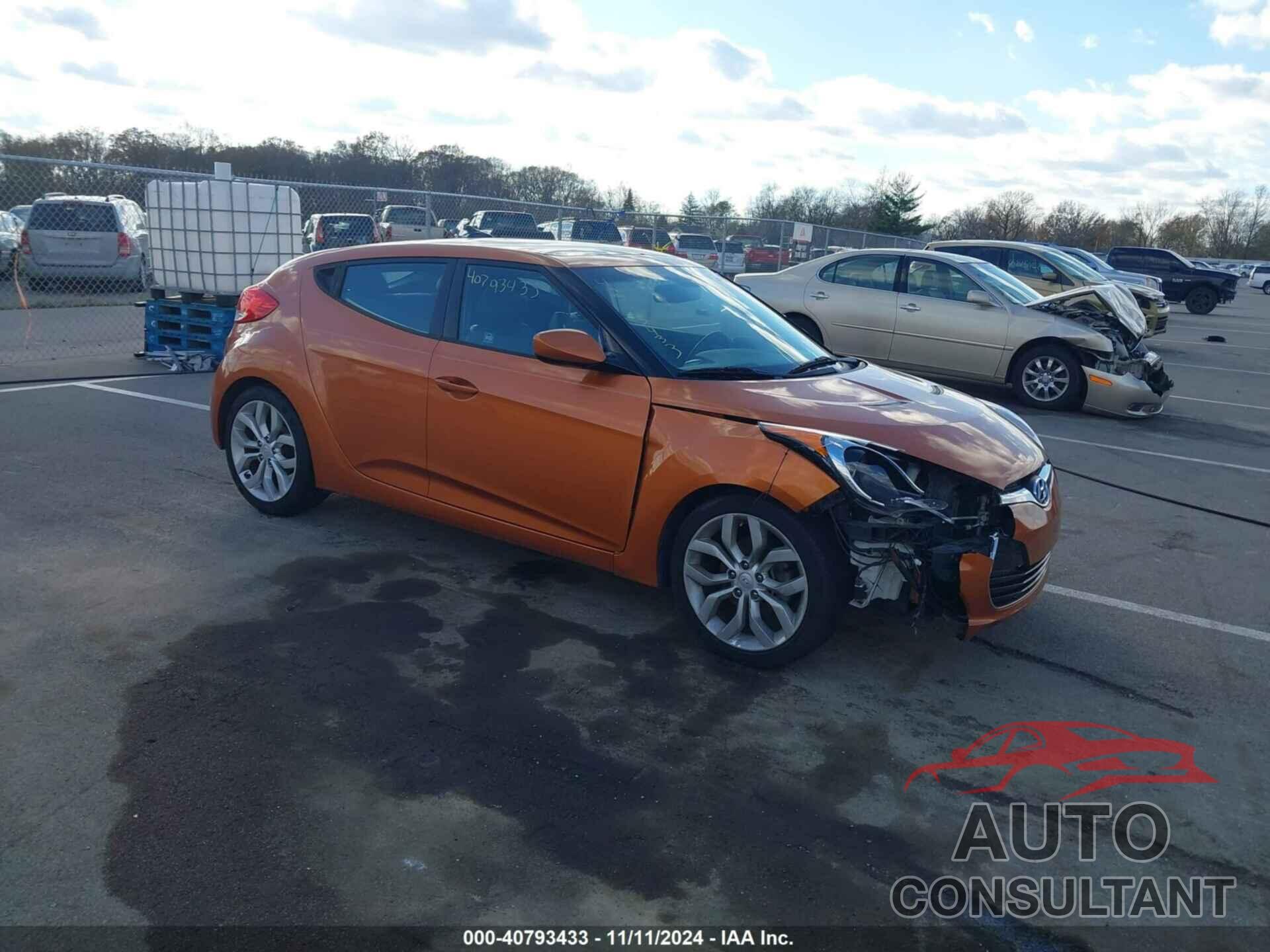 HYUNDAI VELOSTER 2013 - KMHTC6AD5DU137339