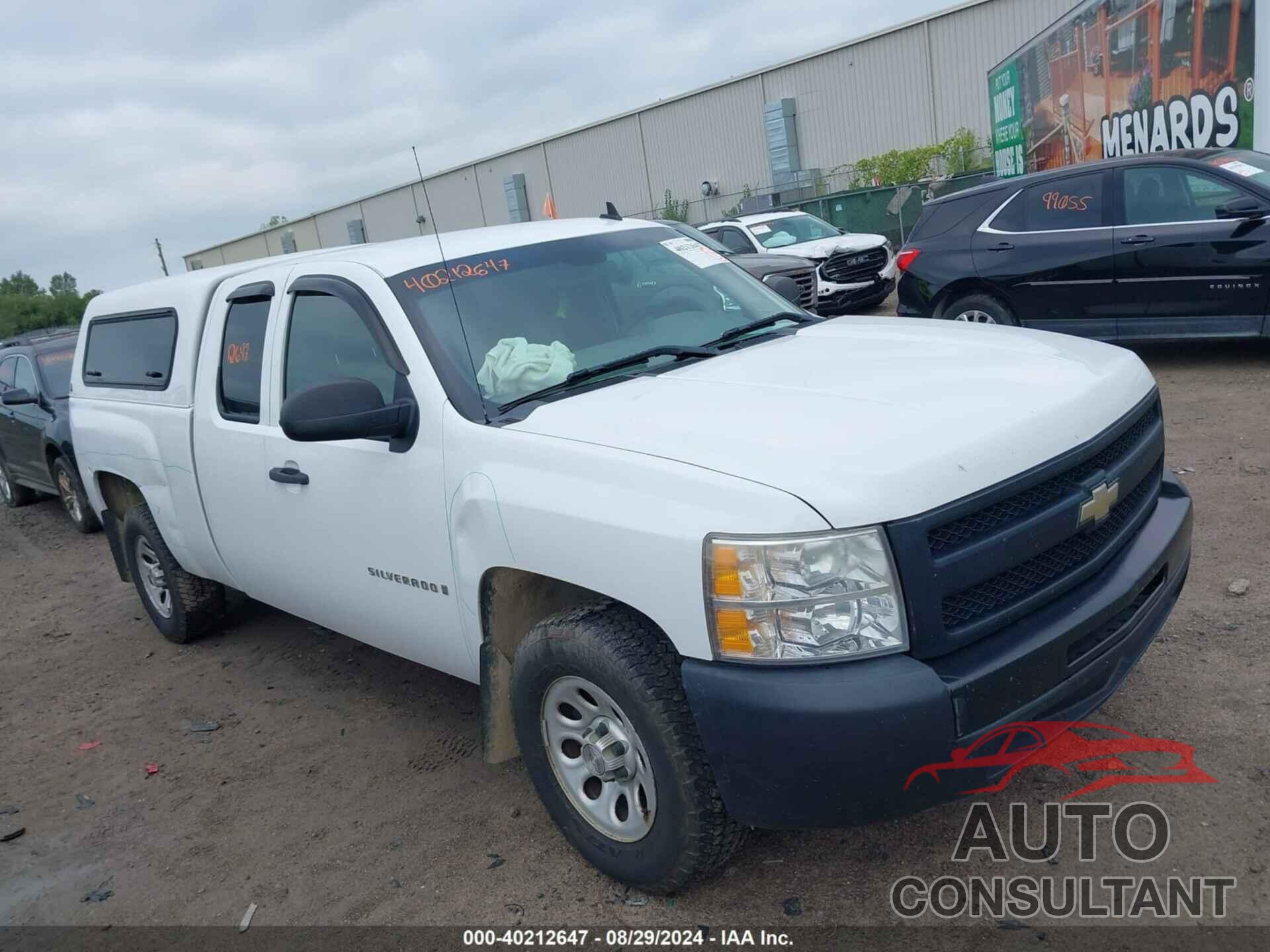 CHEVROLET SILVERADO 1500 2009 - 2GCEC190791102287
