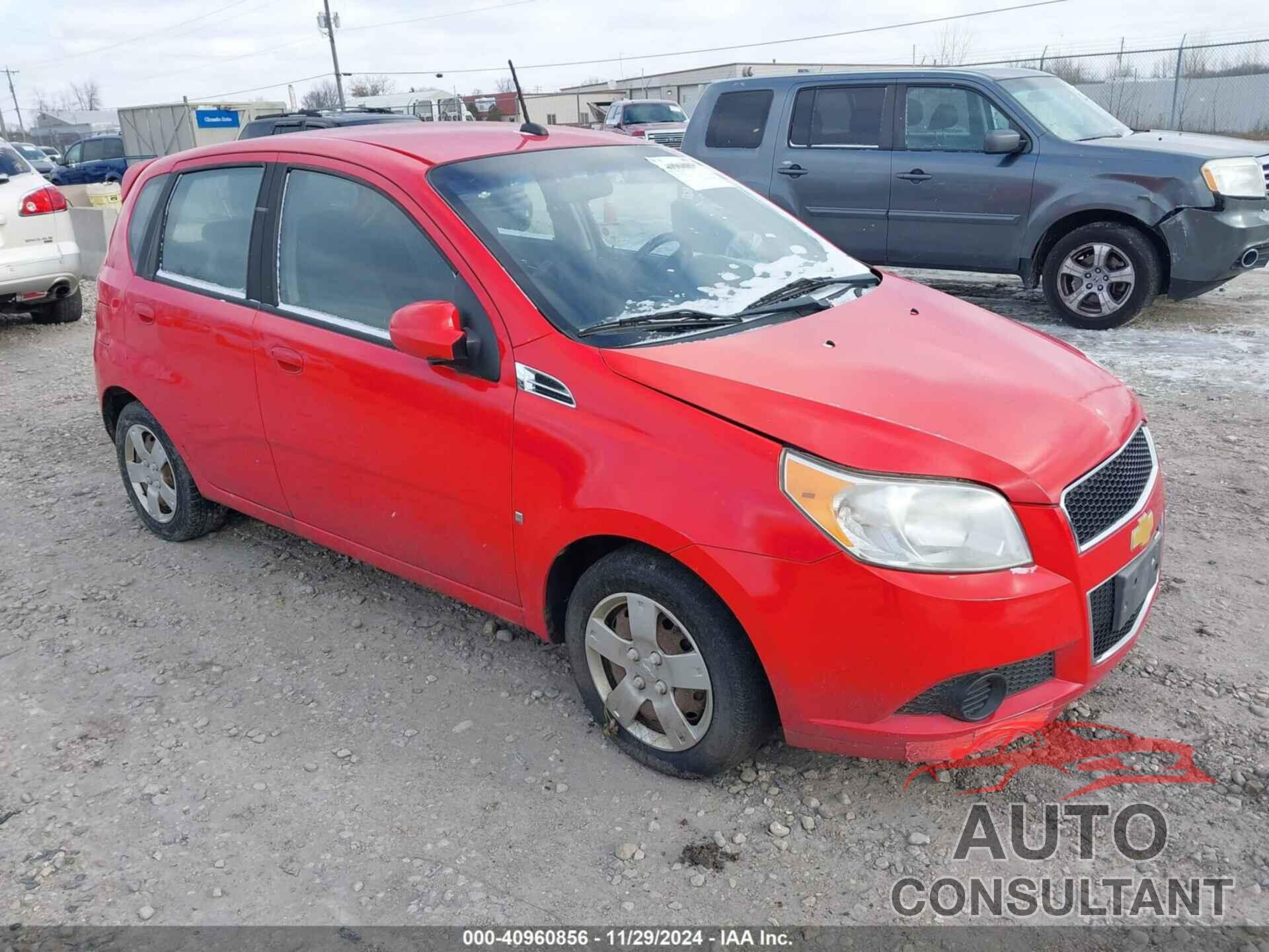 CHEVROLET AVEO 2009 - KL1TD66E39B648111