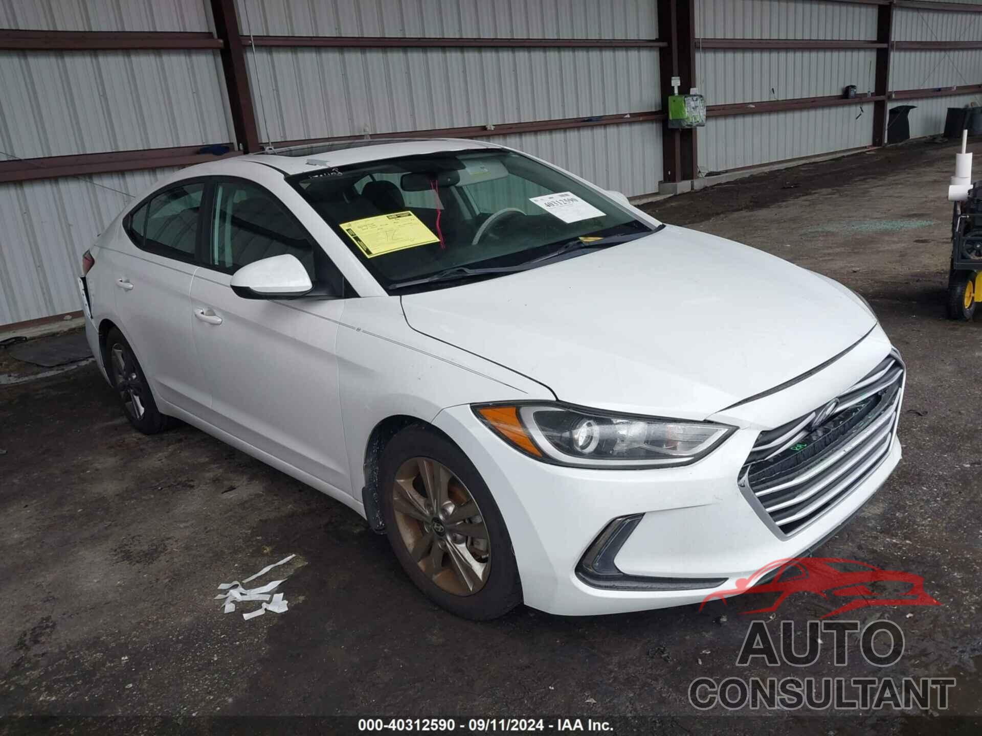 HYUNDAI ELANTRA 2018 - 5NPD84LF7JH364857