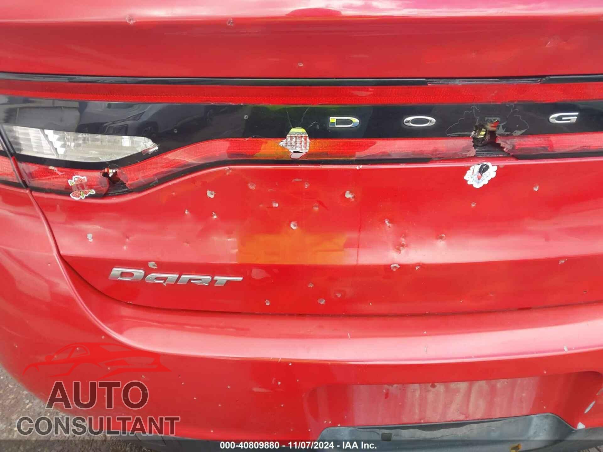 DODGE DART 2013 - 1C3CDFAA7DD197943