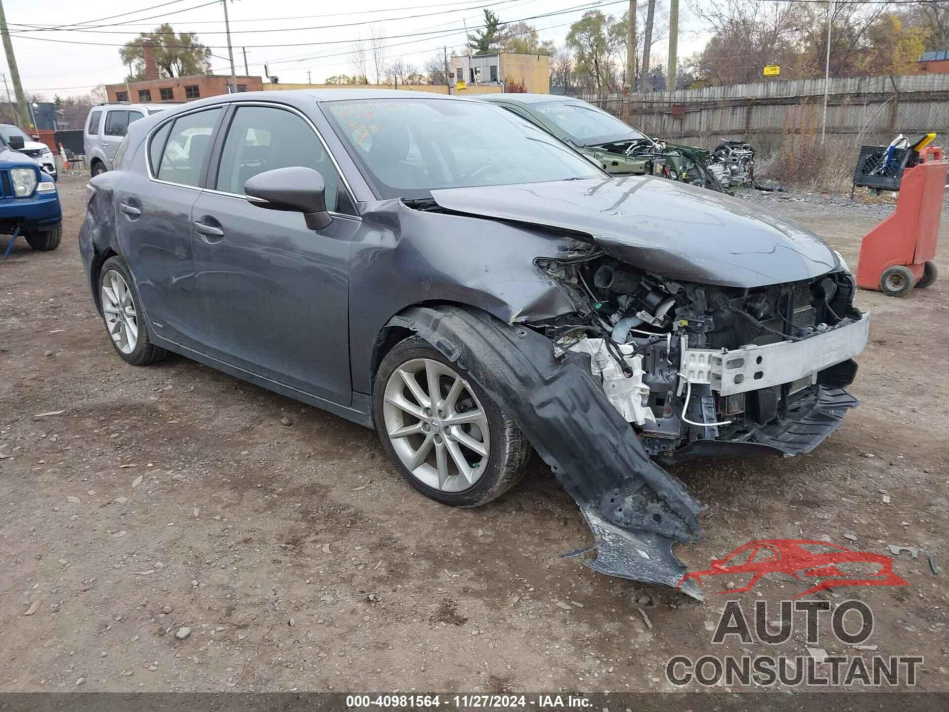 LEXUS CT 200H 2012 - JTHKD5BH7C2105199