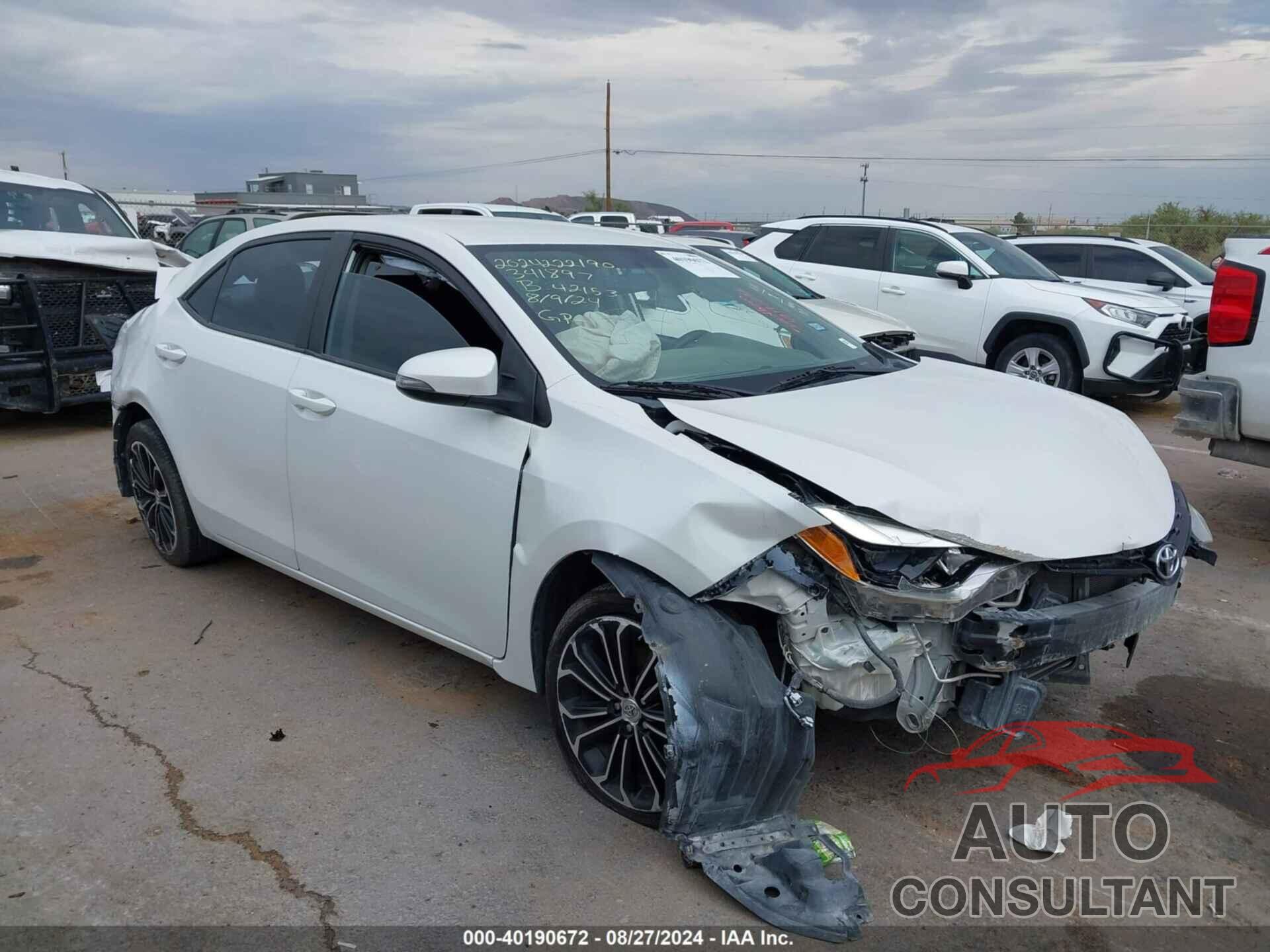 TOYOTA COROLLA 2016 - 5YFBURHE1GP488196