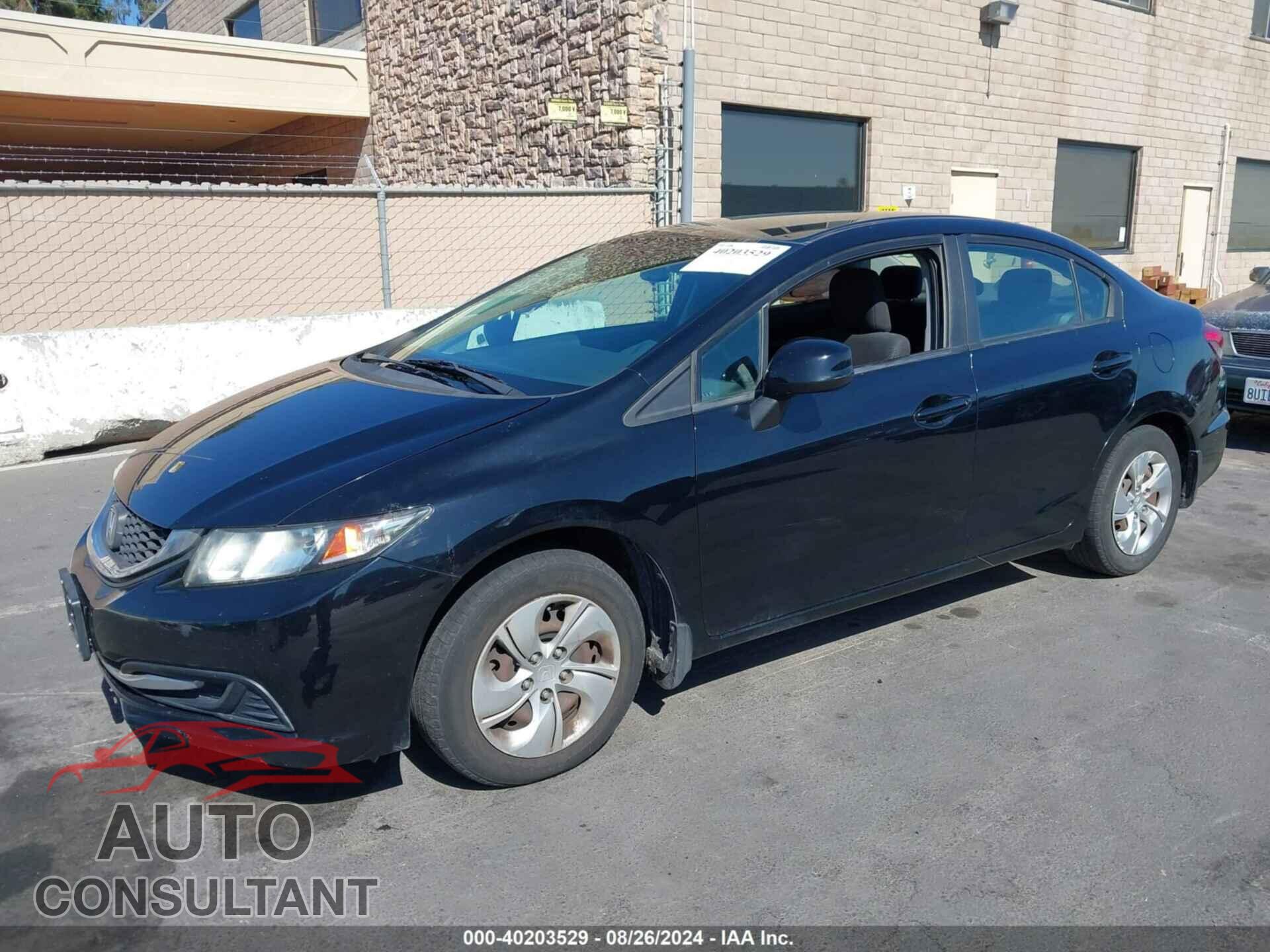 HONDA CIVIC 2013 - 19XFB2F55DE247997