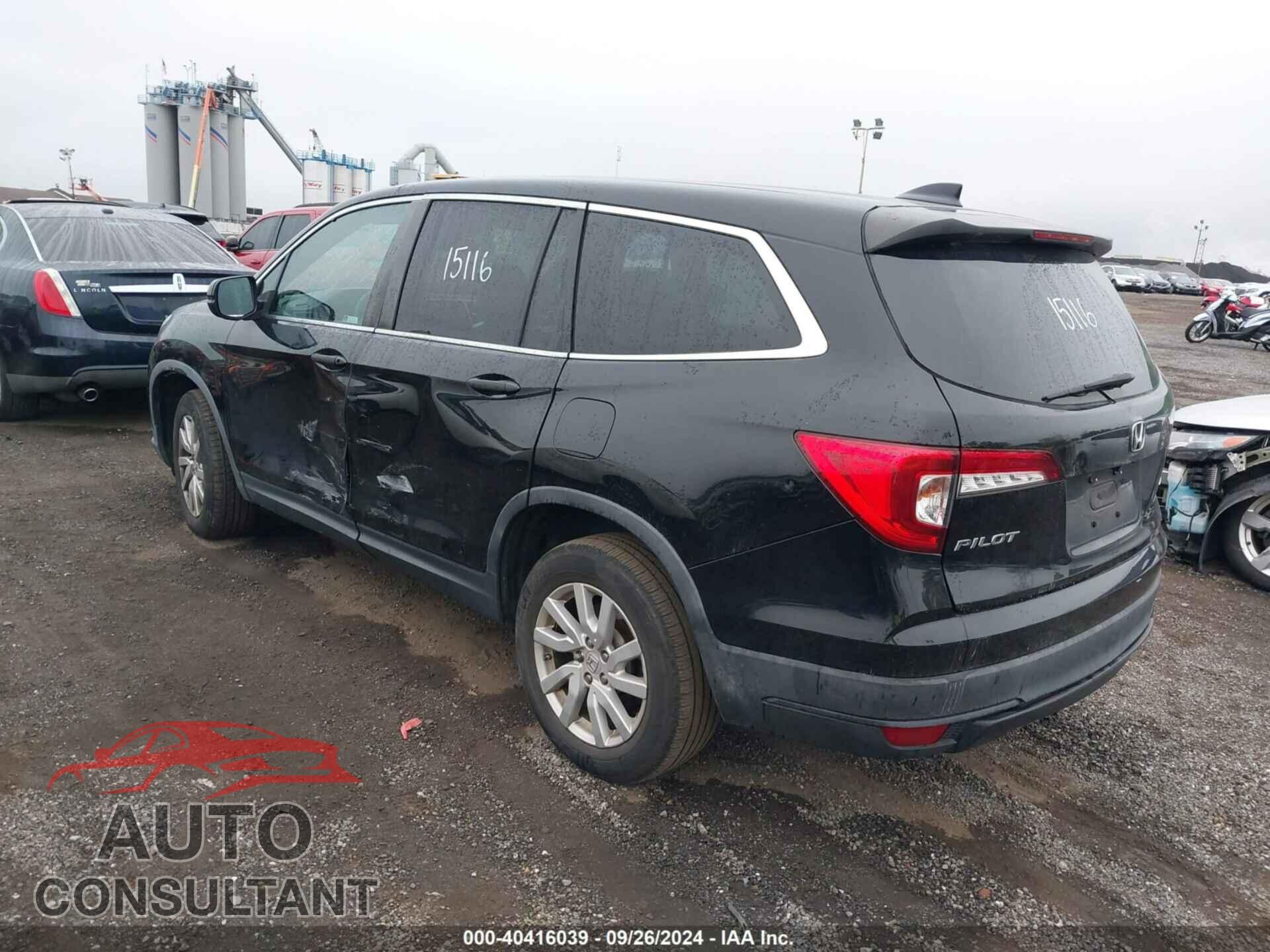 HONDA PILOT 2019 - 5FNYF6H16KB013616