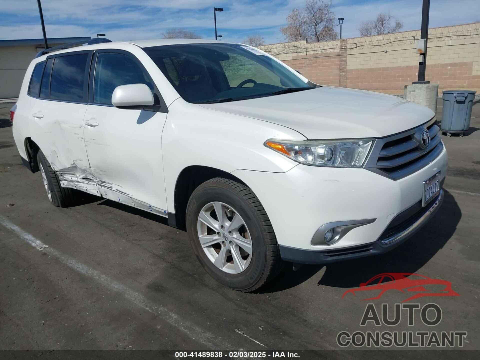 TOYOTA HIGHLANDER 2013 - 5TDZA3EH5DS044731