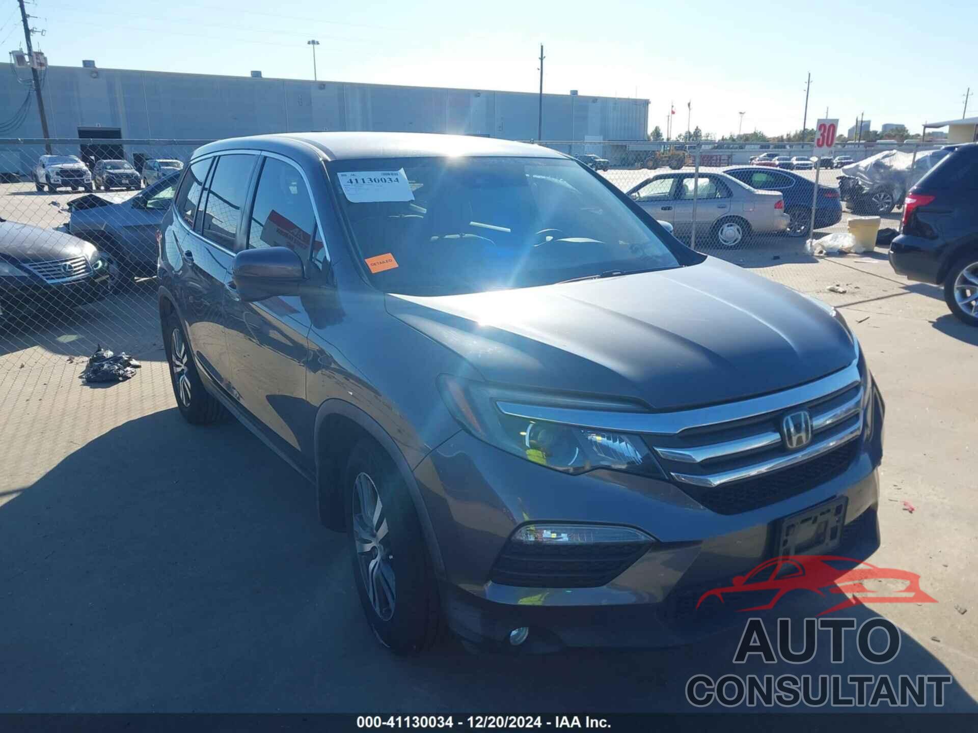 HONDA PILOT 2016 - 5FNYF5H47GB033711