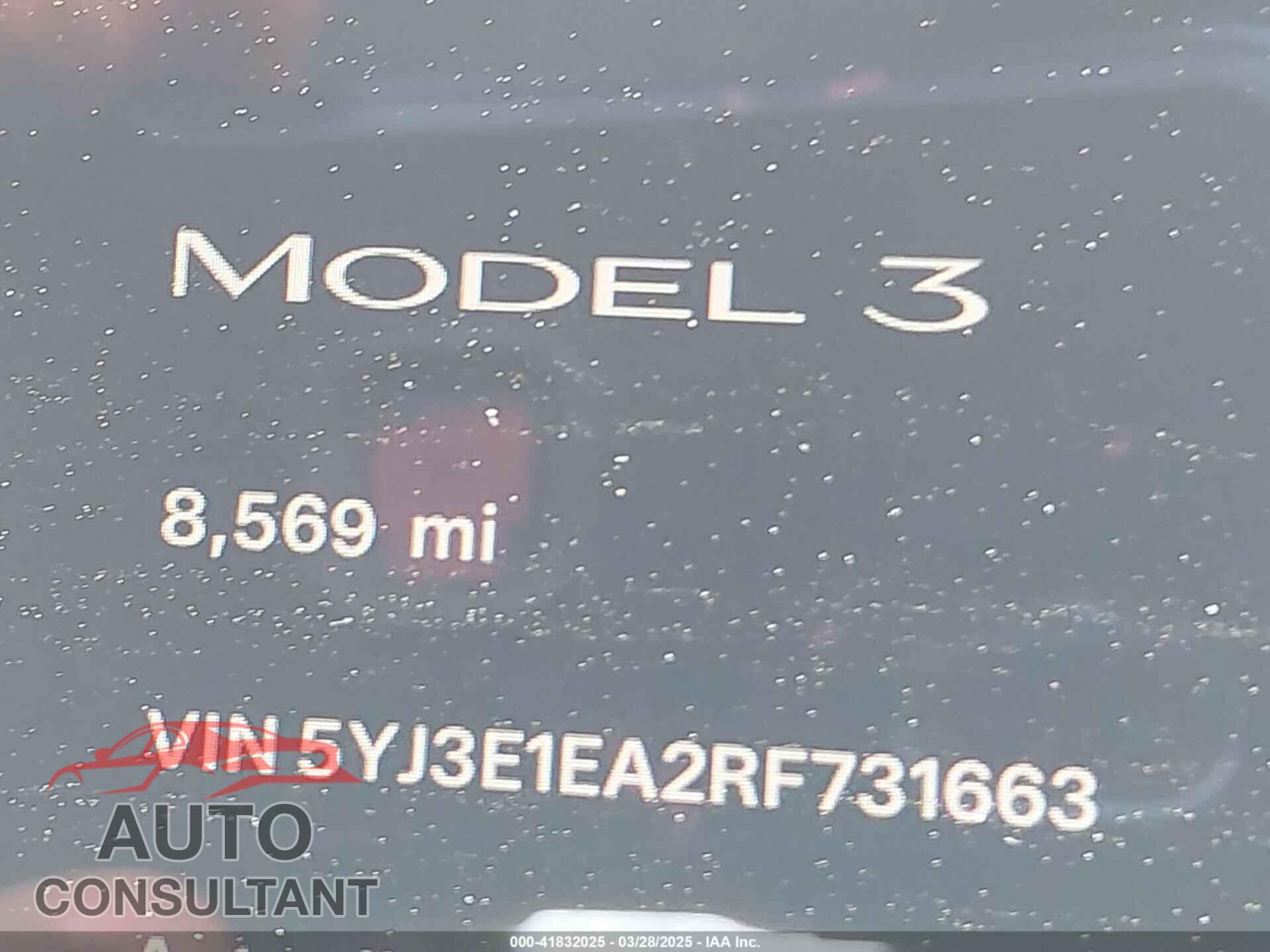 TESLA MODEL 3 2024 - 5YJ3E1EA2RF731663