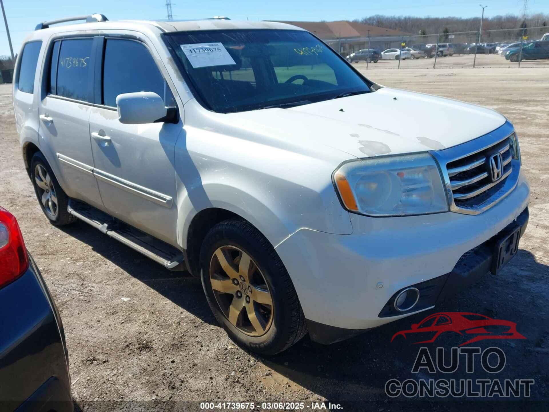 HONDA PILOT 2012 - 5FNYF4H96CB012946