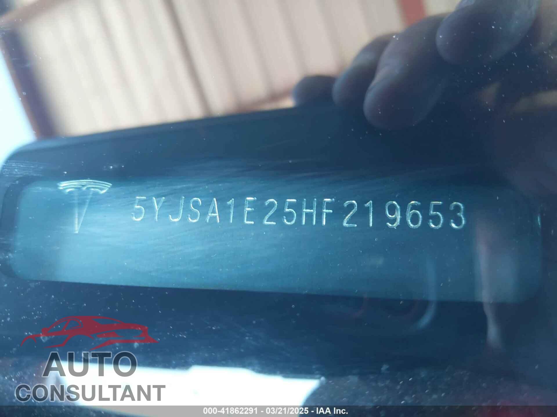 TESLA MODEL S 2017 - 5YJSA1E25HF219653