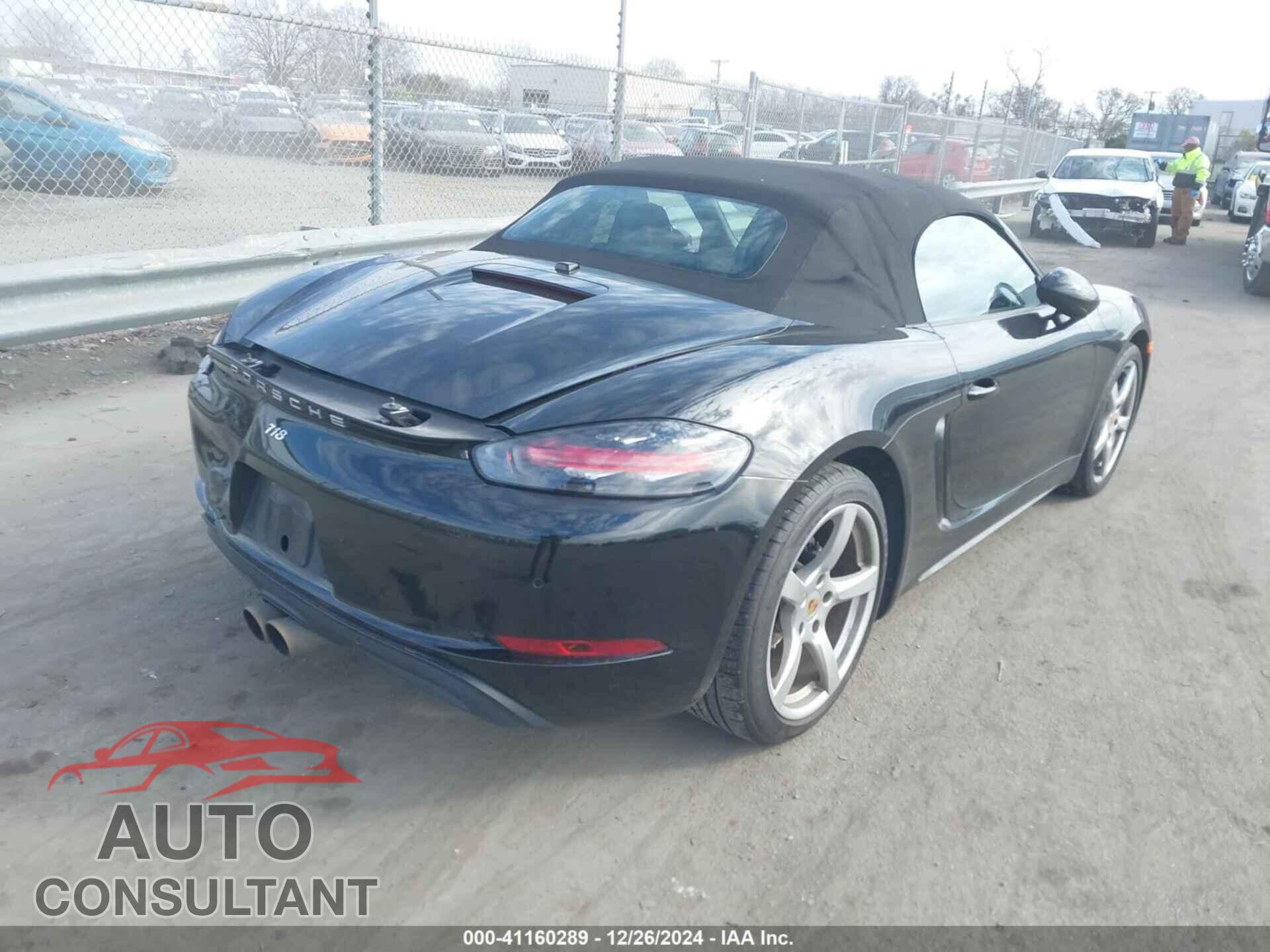 PORSCHE 718 BOXSTER 2017 - WP0CA2A82HS221268