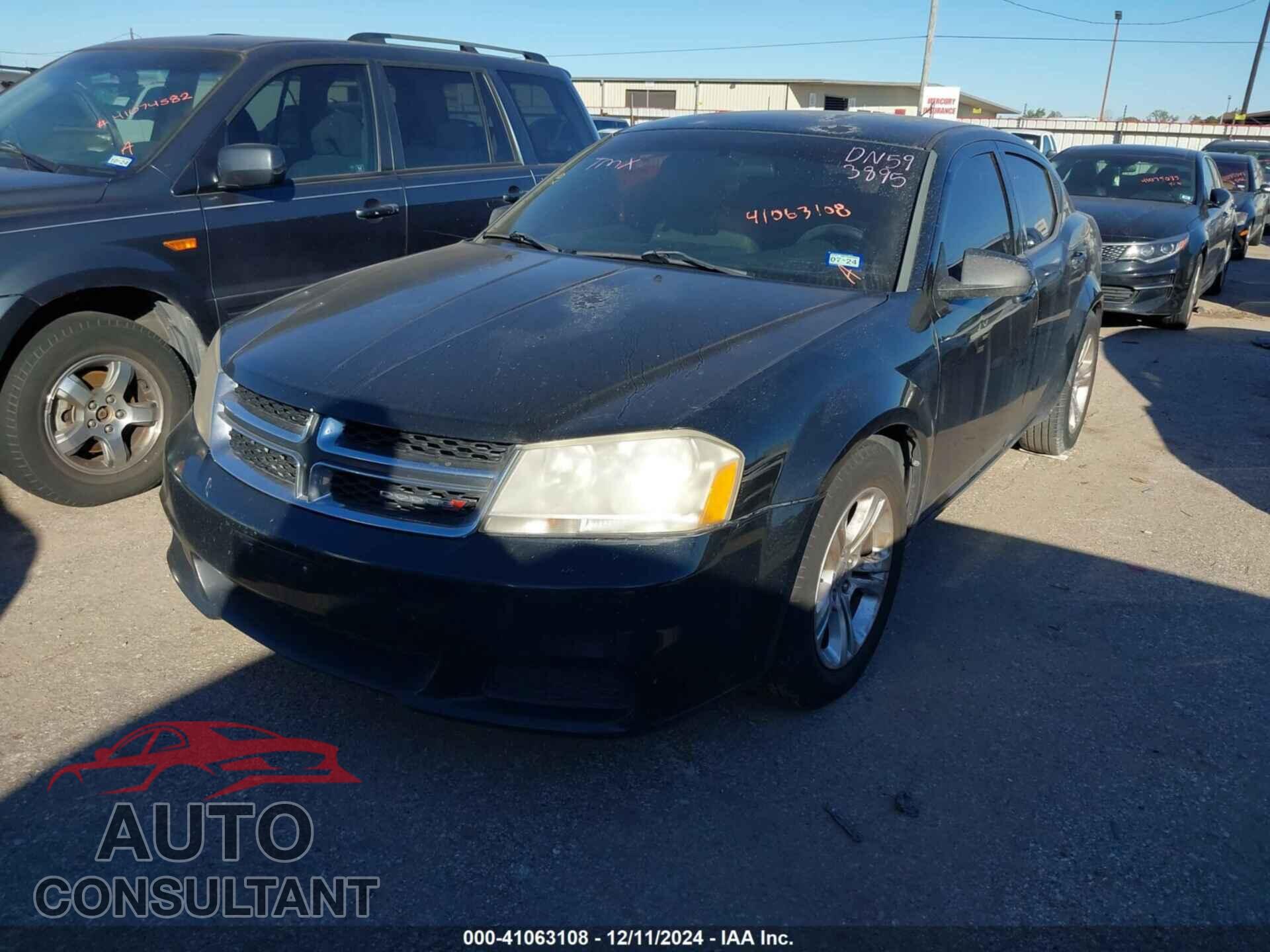 DODGE AVENGER 2013 - 1C3CDZAB2DN593895