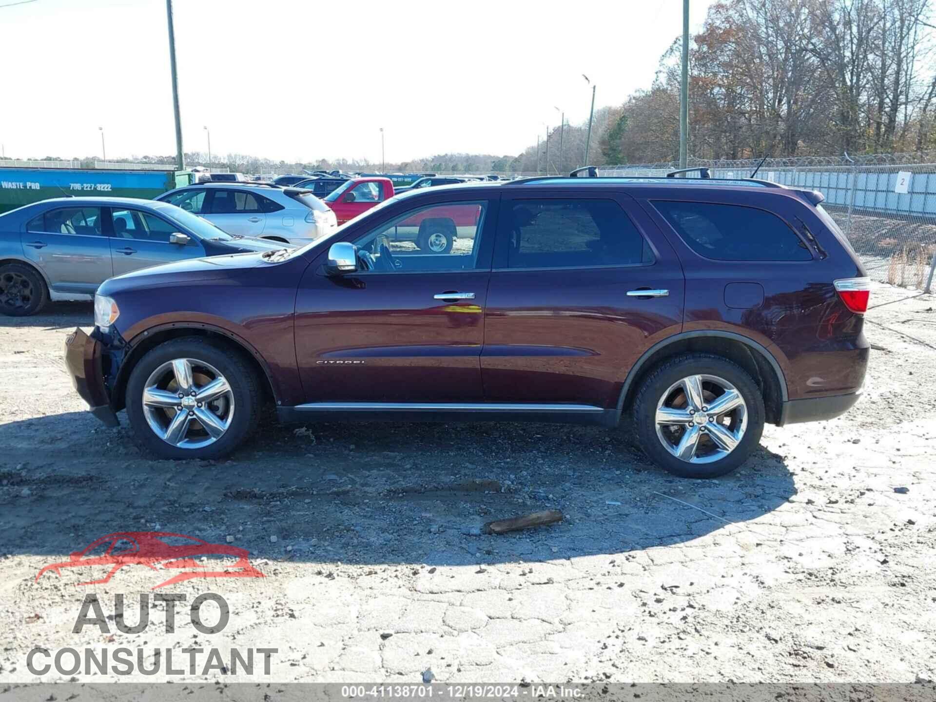 DODGE DURANGO 2012 - 1C4SDJETXCC192584