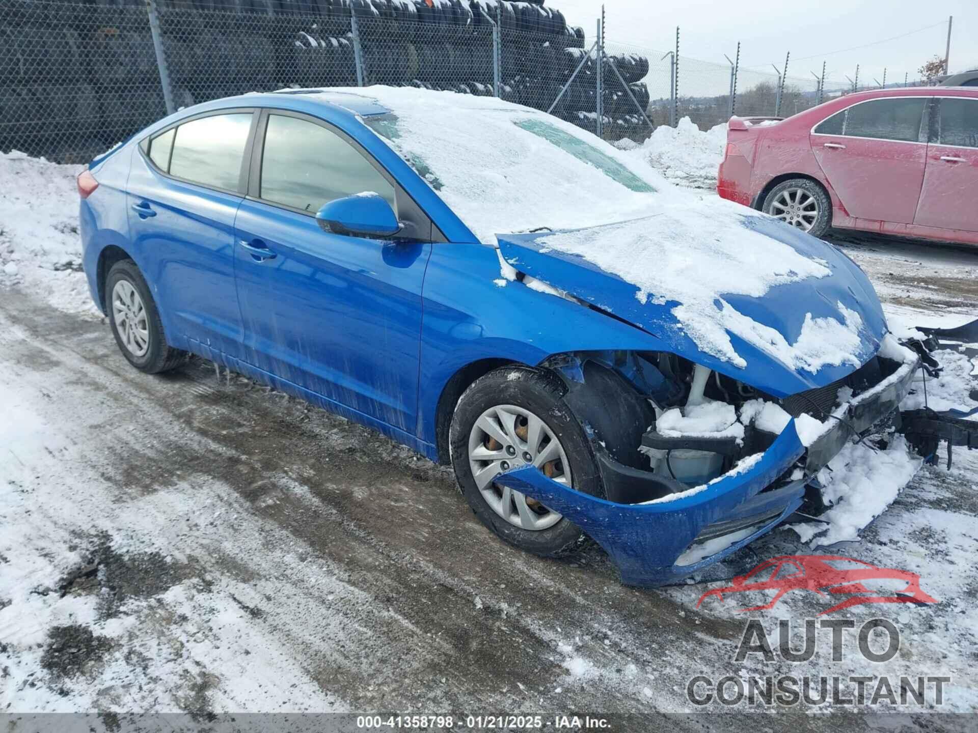 HYUNDAI ELANTRA 2018 - KMHD74LF4JU591525