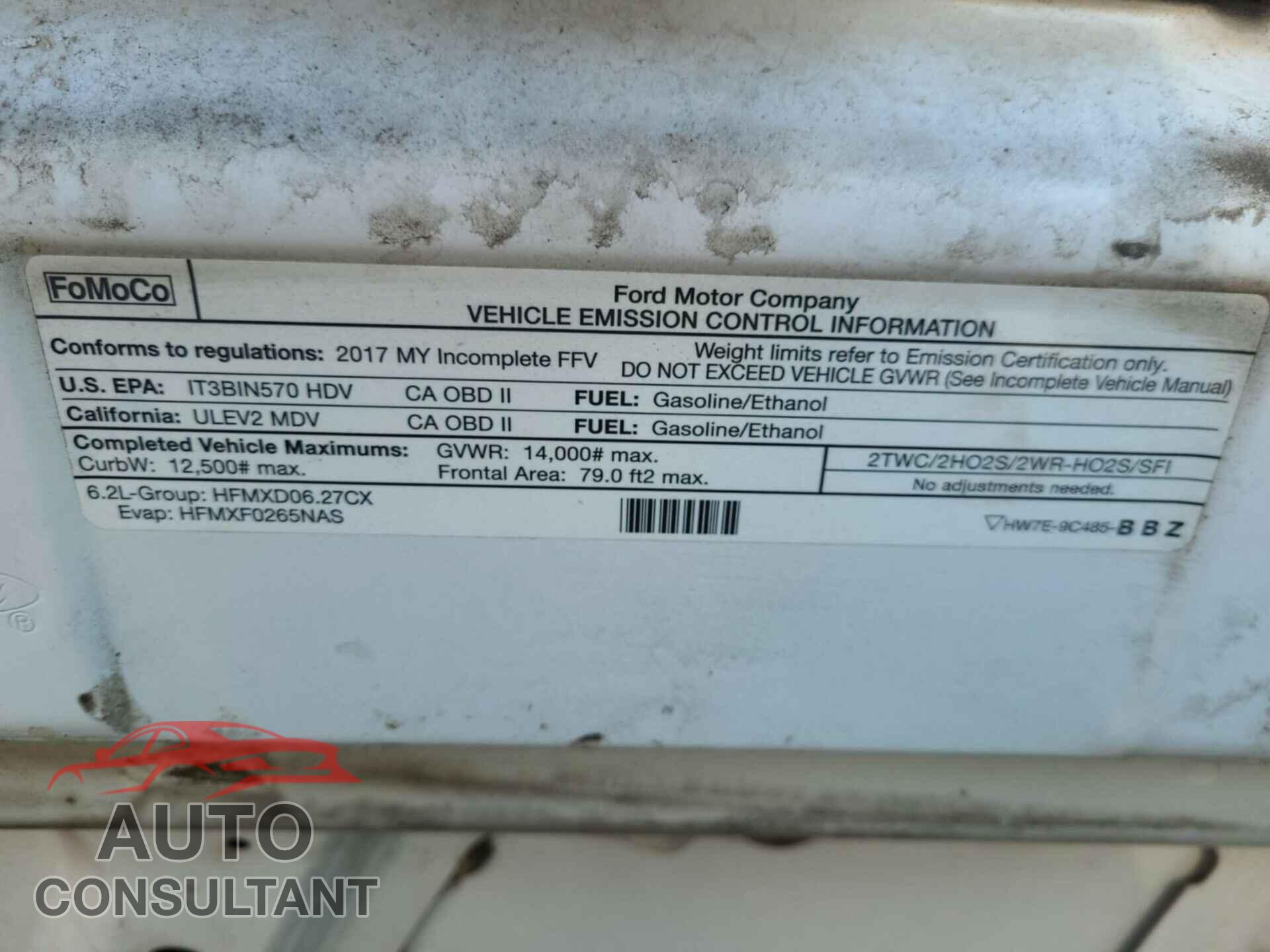 FORD ECONOLINE 2017 - 1FDWE3F67HDC71663