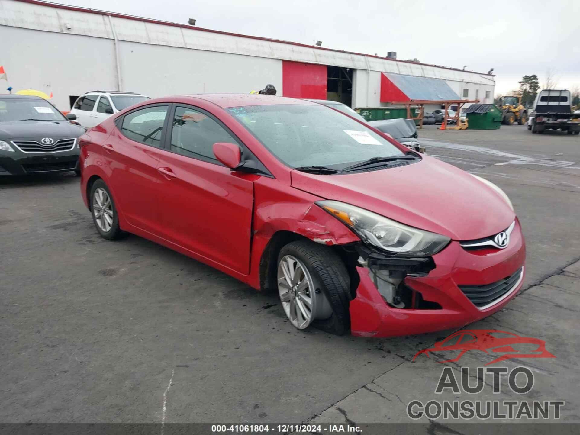 HYUNDAI ELANTRA 2014 - KMHDH4AE8EU108261