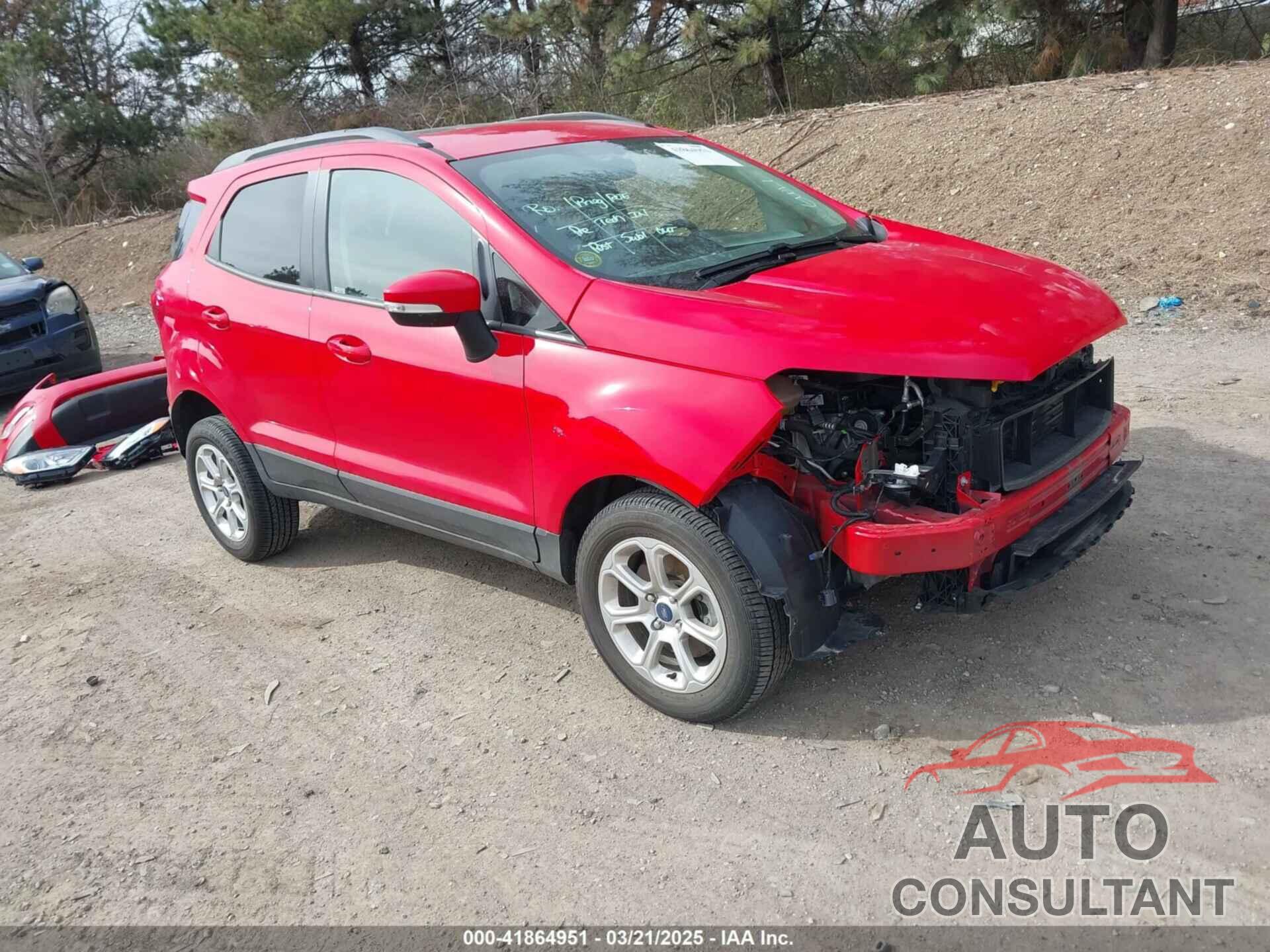 FORD ECOSPORT 2019 - MAJ6S3GL3KC294930