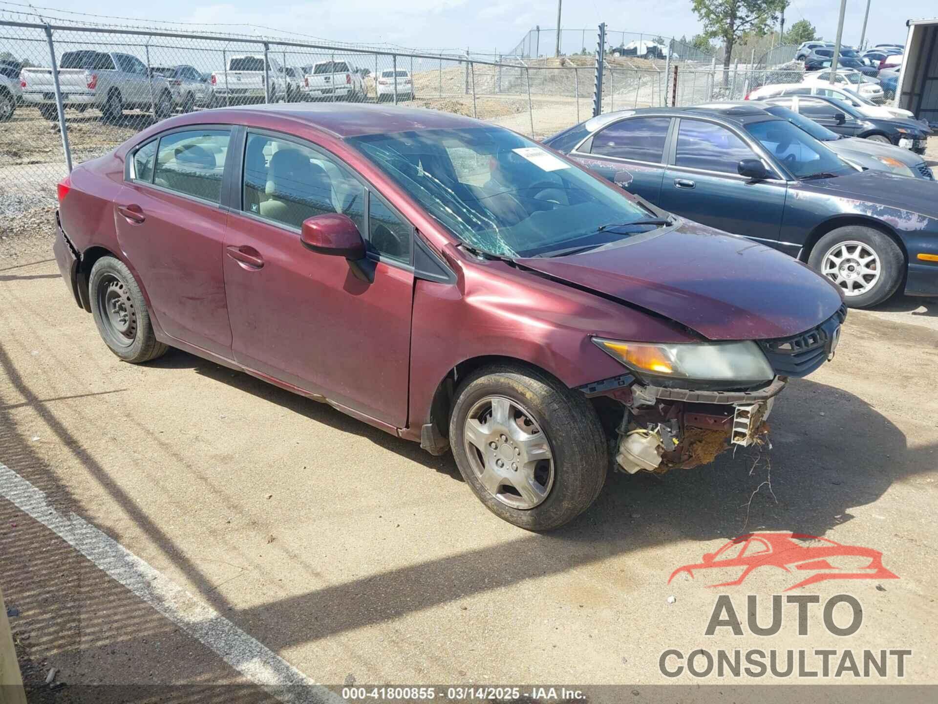 HONDA CIVIC 2012 - 2HGFB2F54CH531562