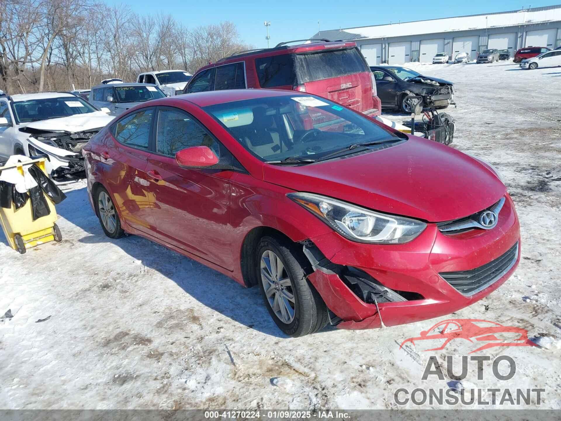 HYUNDAI ELANTRA 2016 - KMHDH4AE6GU518625