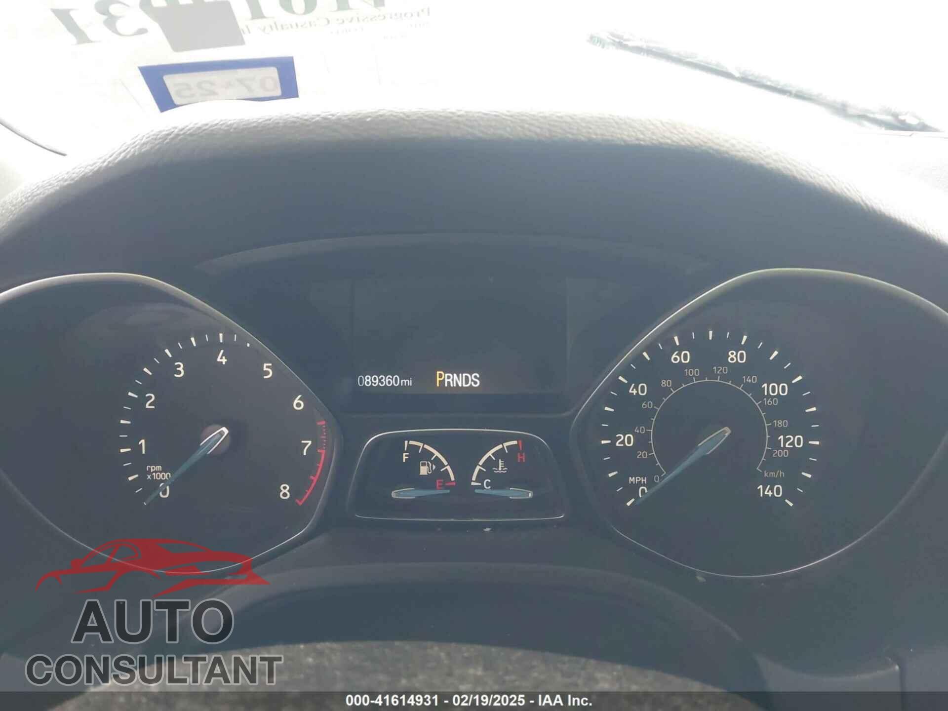FORD FOCUS 2016 - 1FADP3N29GL259741