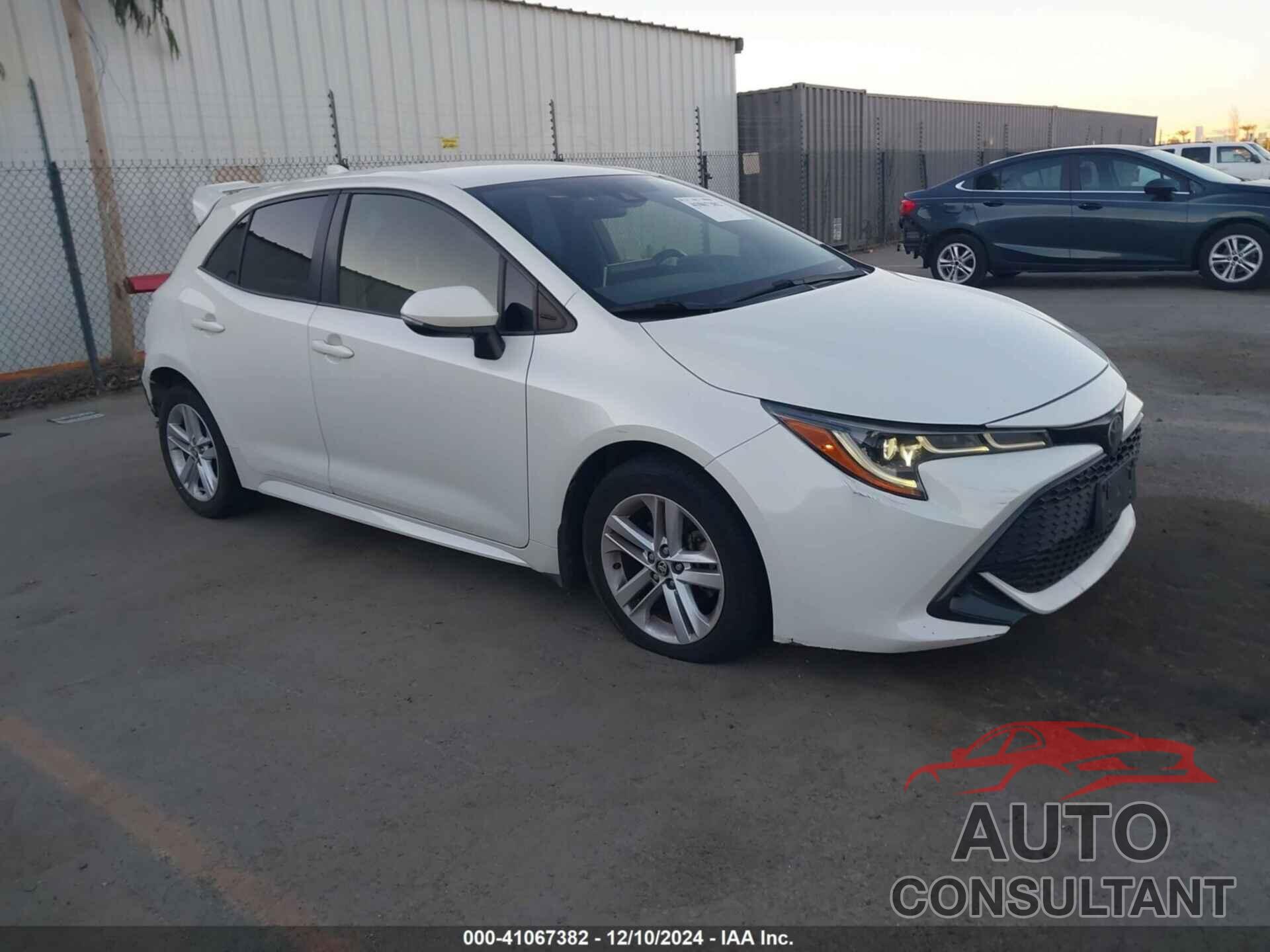 TOYOTA COROLLA 2019 - JTNK4RBE8K3027454
