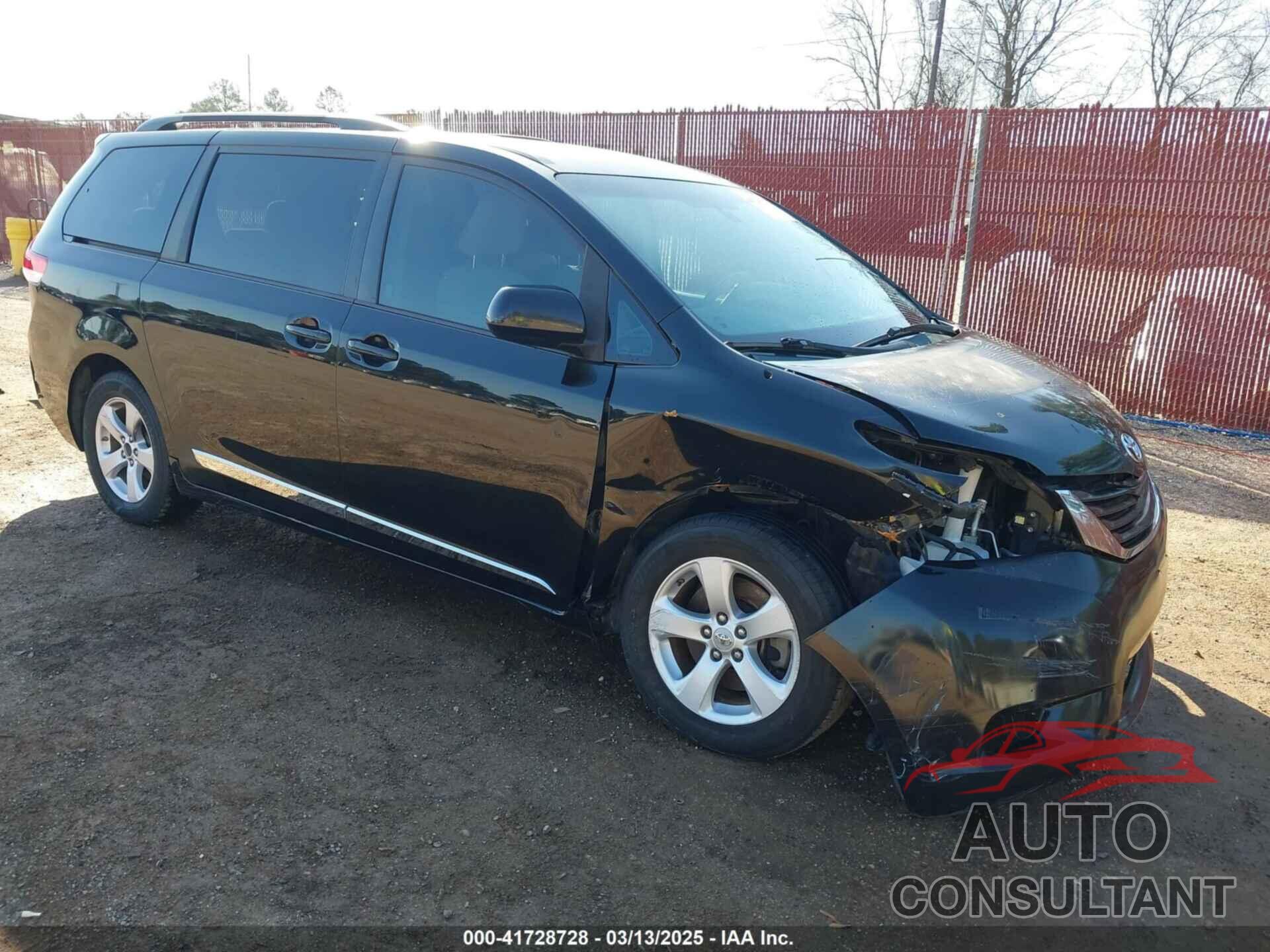 TOYOTA SIENNA 2012 - 5TDKK3DC6CS238848