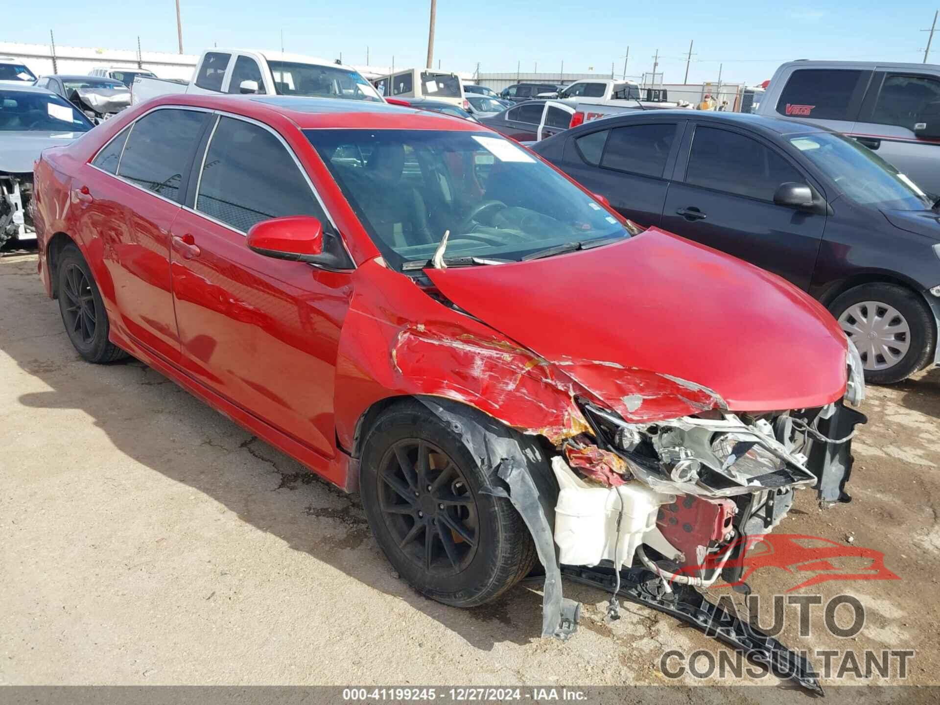 TOYOTA CAMRY 2012 - 4T1BF1FK5CU631065