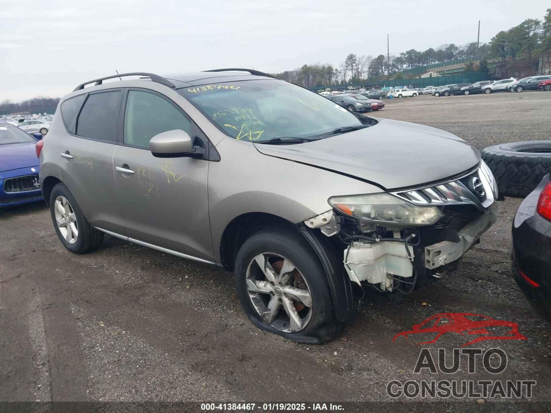 NISSAN MURANO 2010 - JN8AZ1MW0AW116316