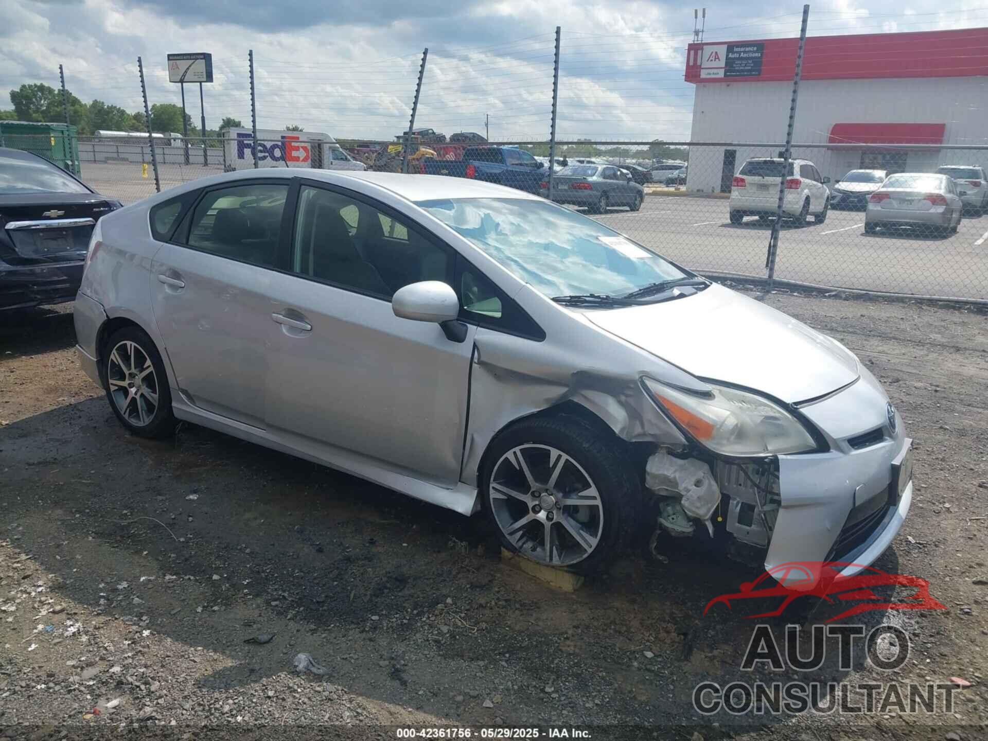 TOYOTA PRIUS 2012 - JTDKN3DU8C5464461