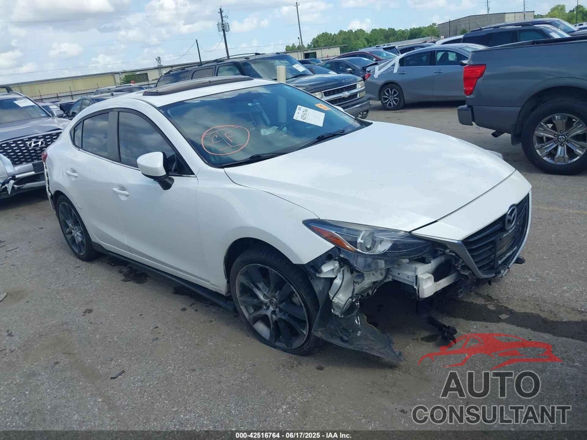 MAZDA MAZDA3 2015 - JM1BM1W38F1226245