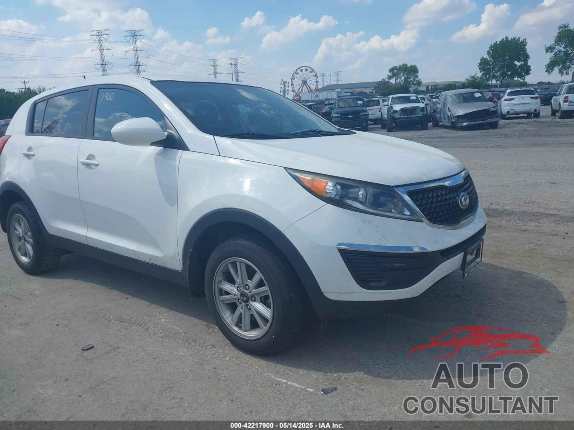 KIA SPORTAGE 2015 - KNDPB3AC5F7781360
