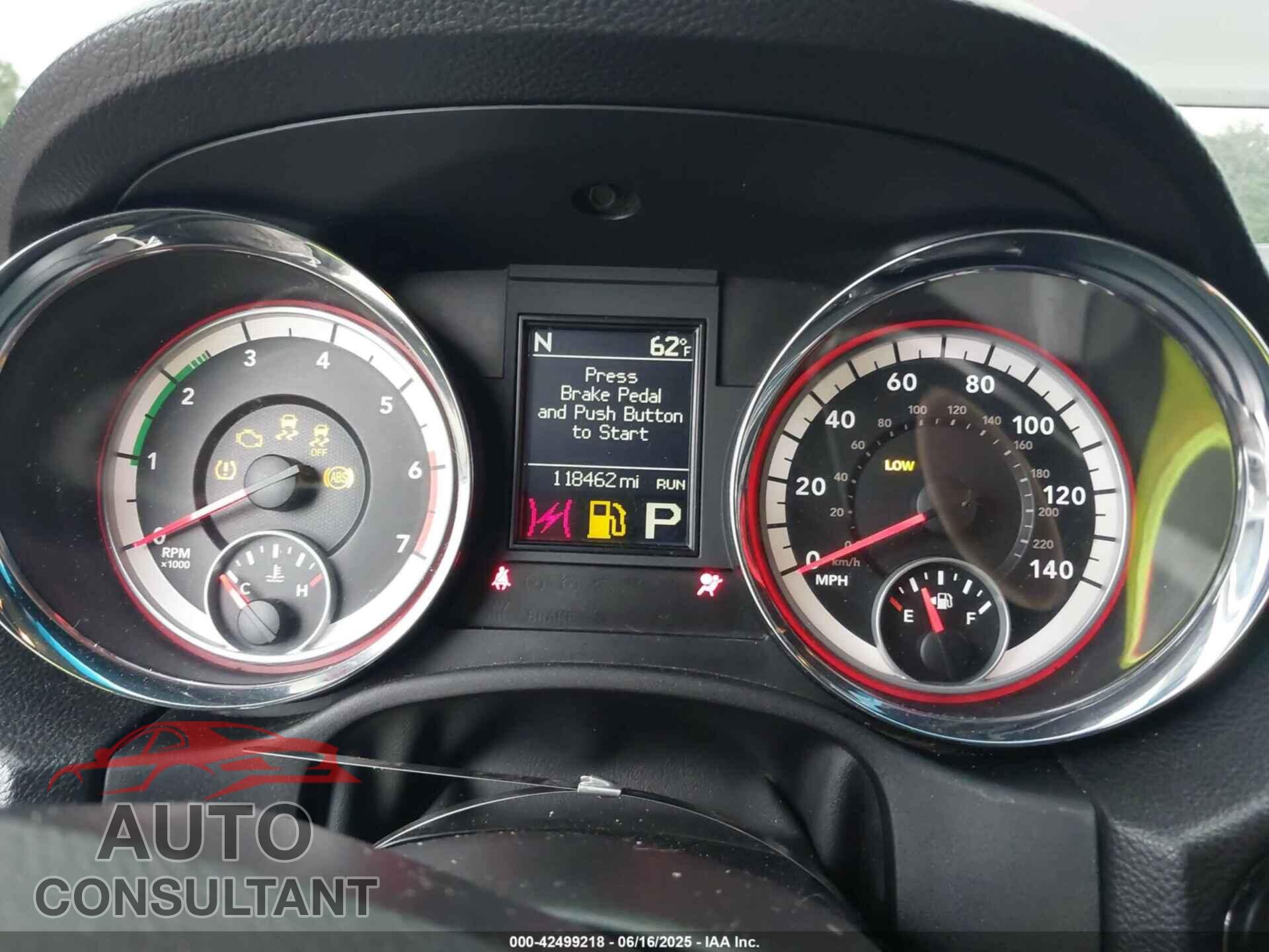DODGE DURANGO 2012 - 1C4SDJET2CC120066