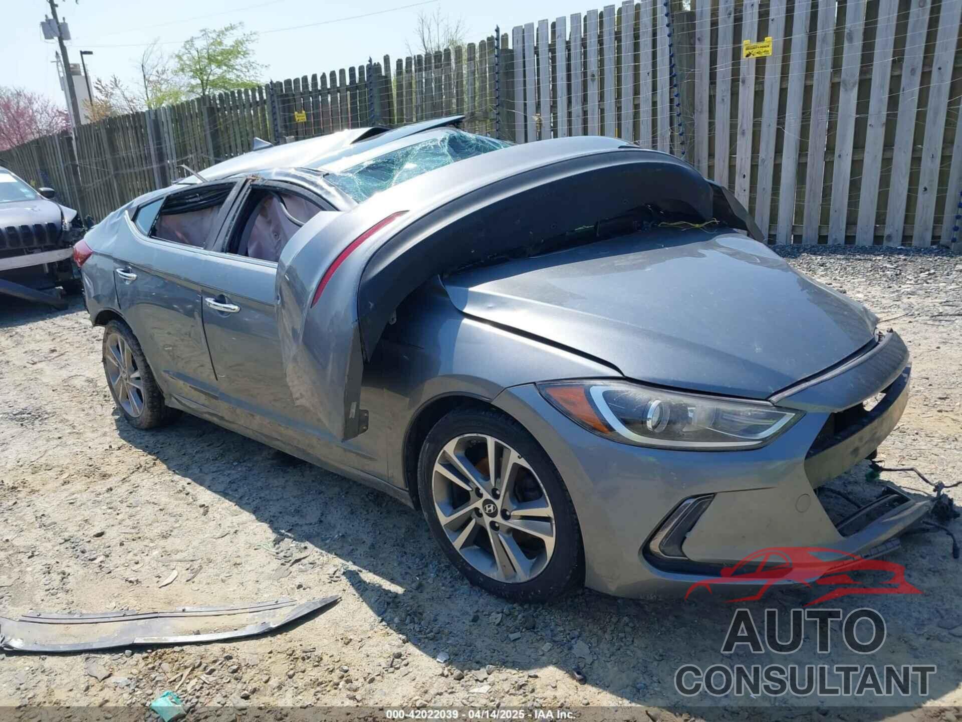 HYUNDAI ELANTRA 2017 - KMHD84LF0HU227500