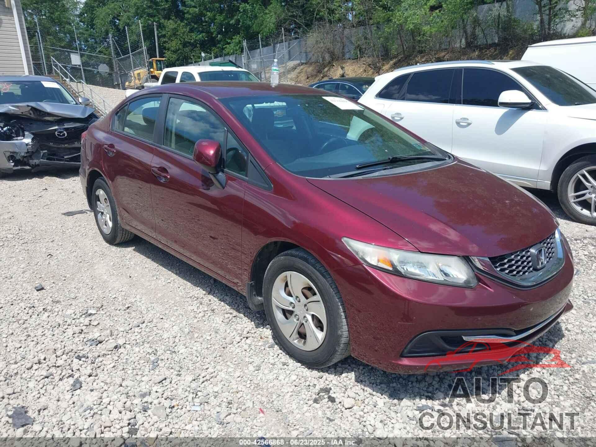 HONDA CIVIC 2013 - 2HGFB2F52DH584049
