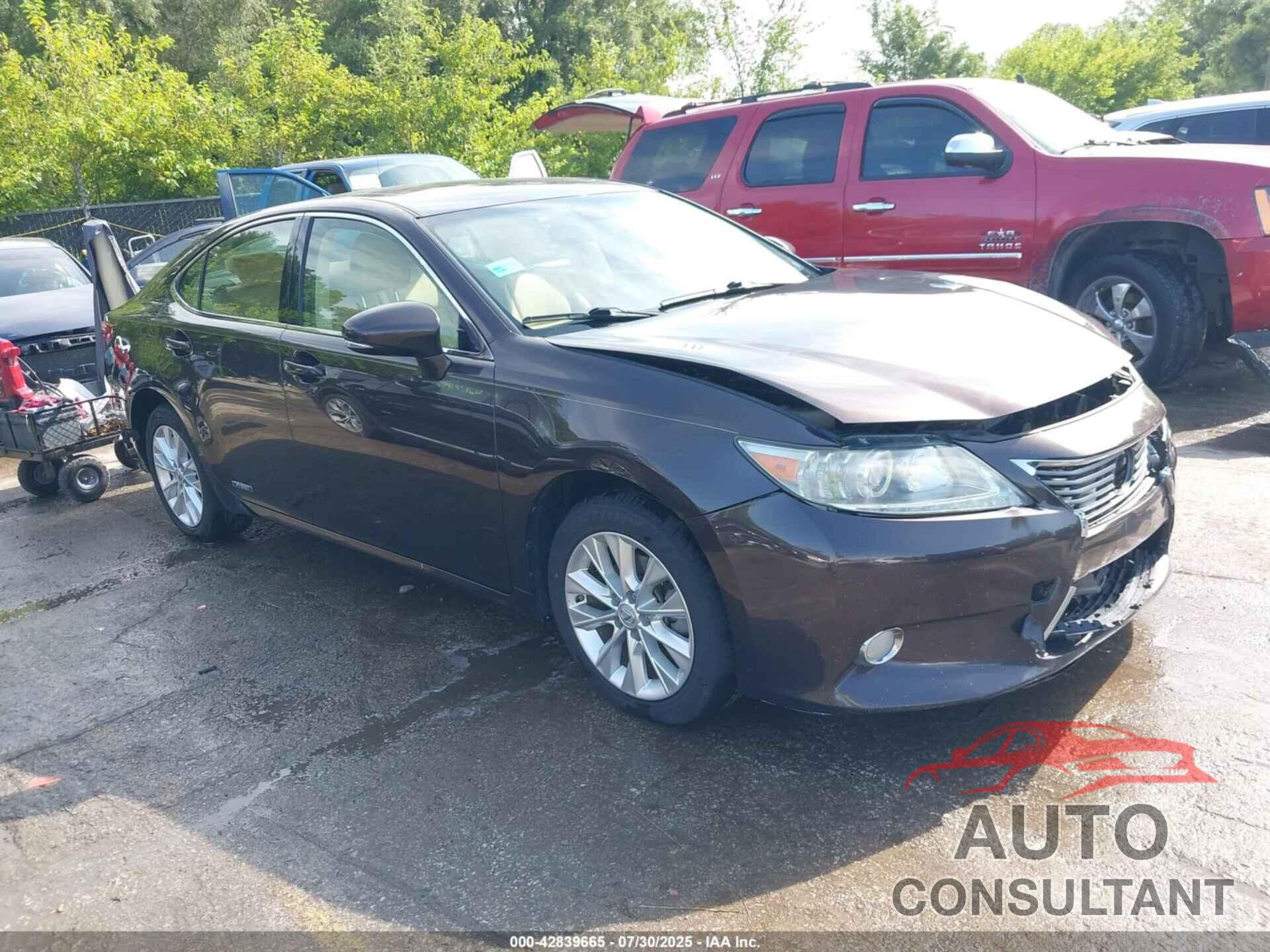 LEXUS ES 300H 2013 - JTHBW1GGXD2005652