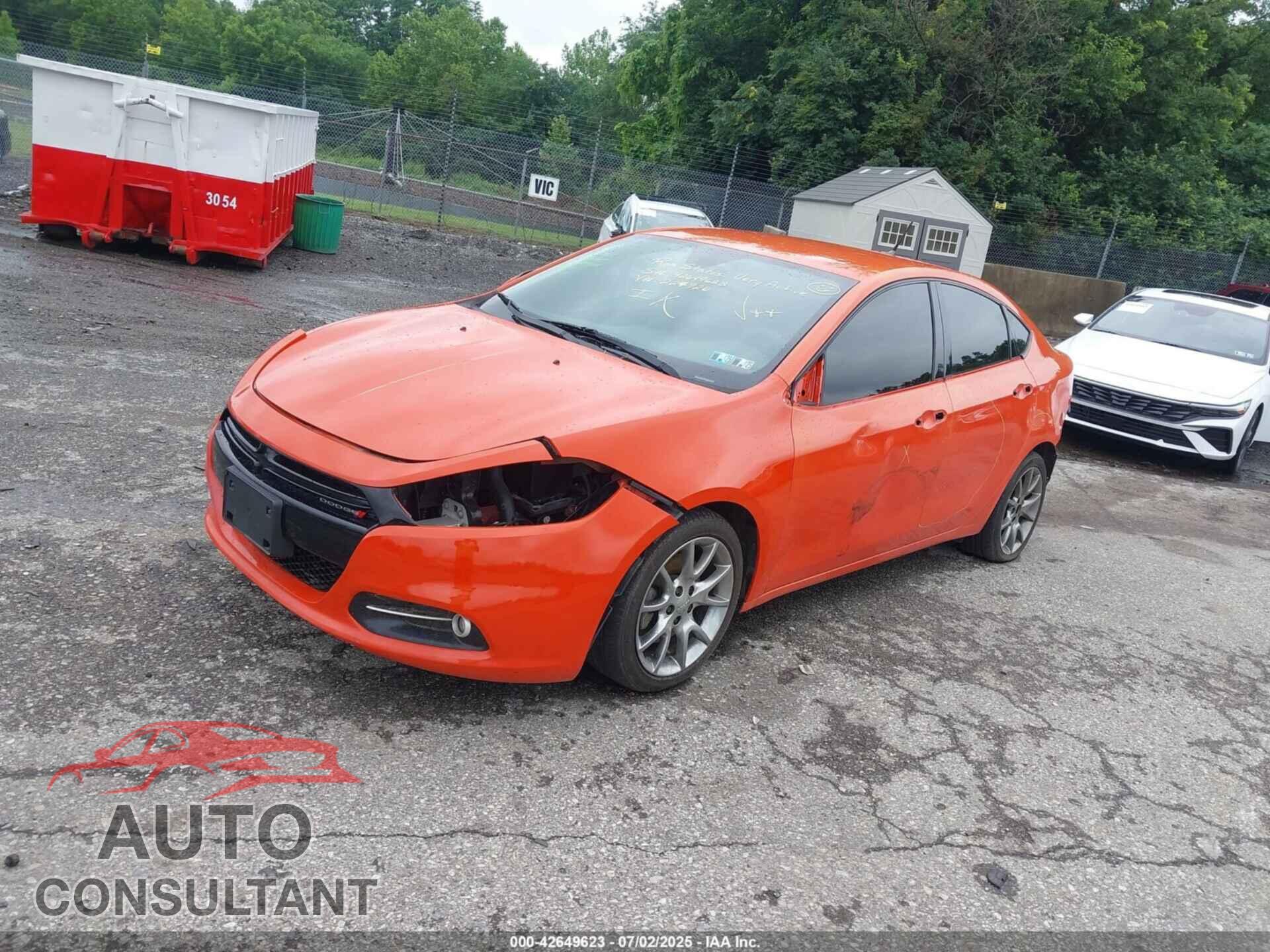 DODGE DART 2015 - 1C3CDFBB9FD224926