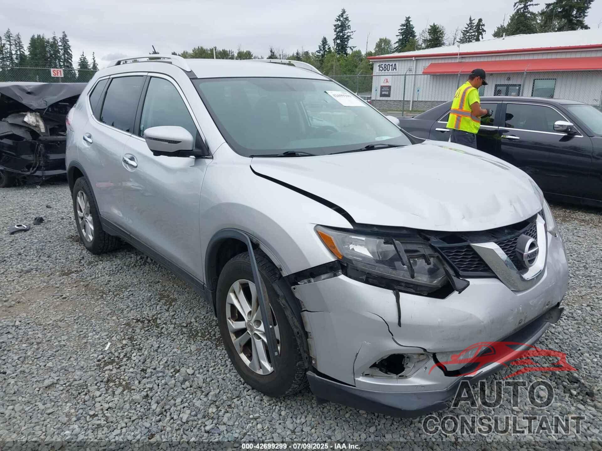 NISSAN ROGUE 2016 - KNMAT2MV6GP599291