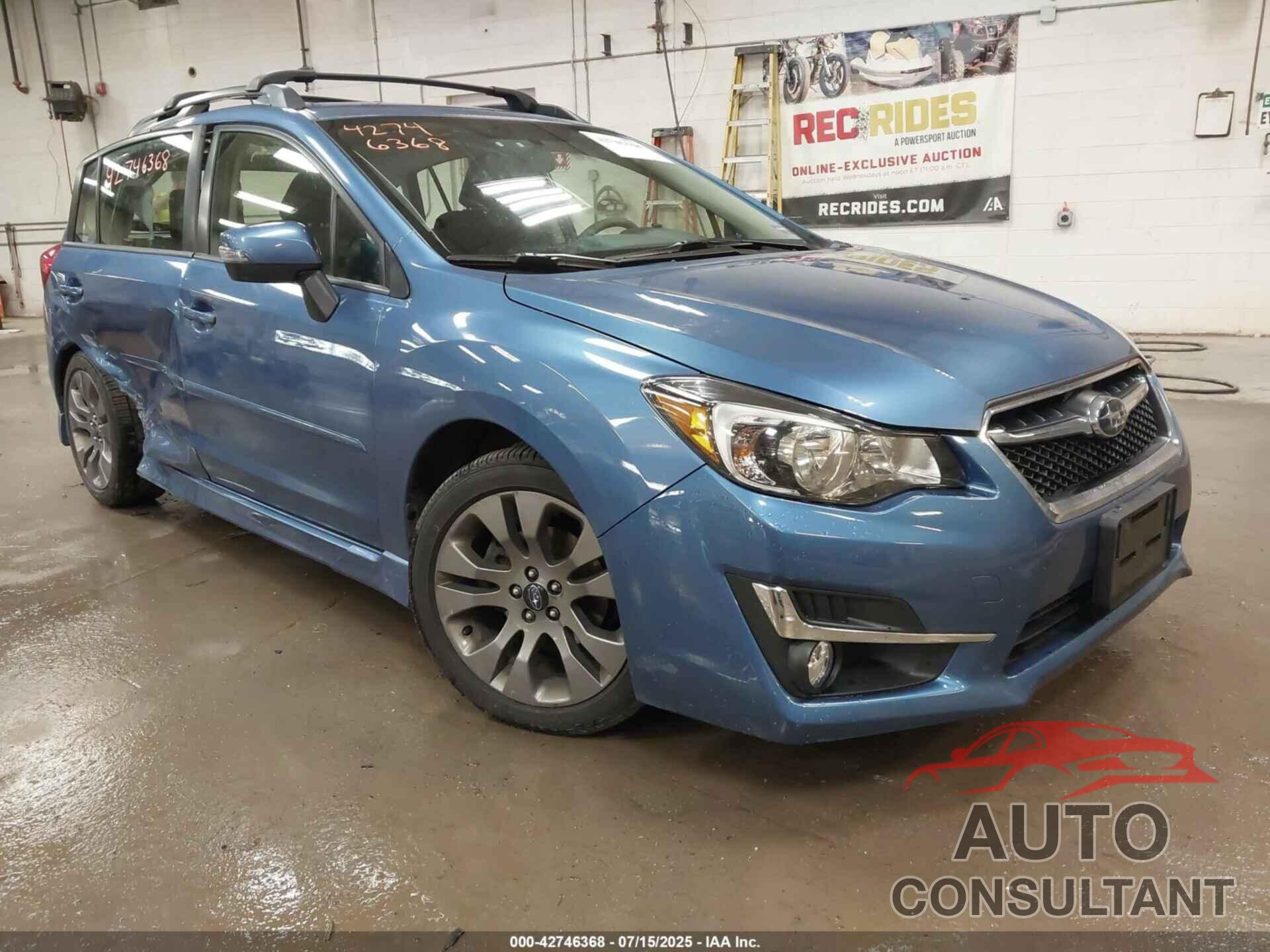 SUBARU IMPREZA 2015 - JF1GPAT66F8292897