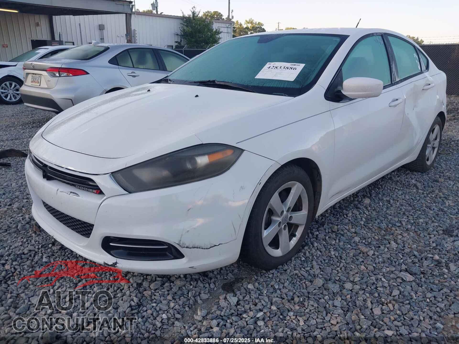 DODGE DART 2015 - 1C3CDFBBXFD404237