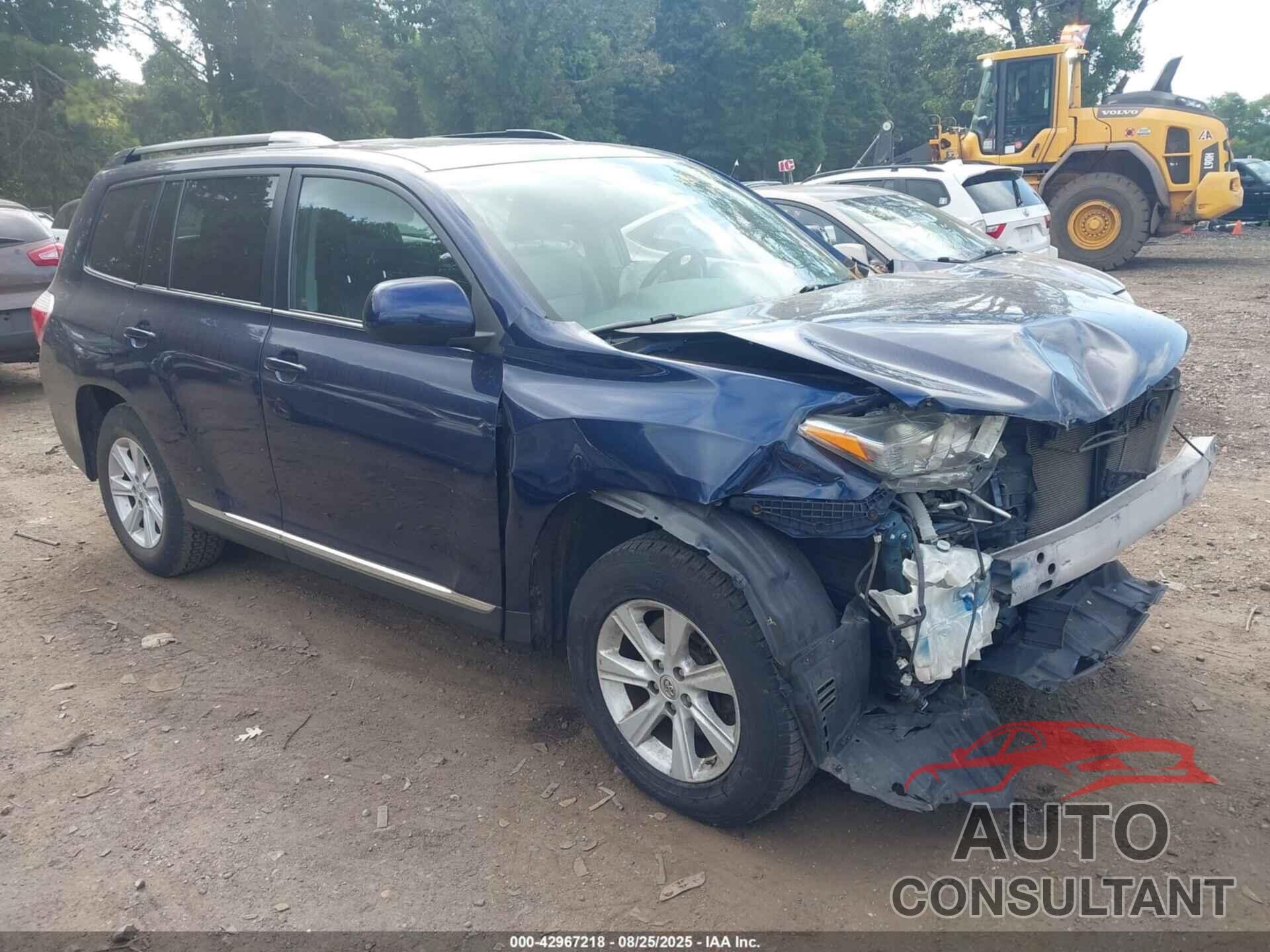 TOYOTA HIGHLANDER 2013 - 5TDBK3EH6DS253510