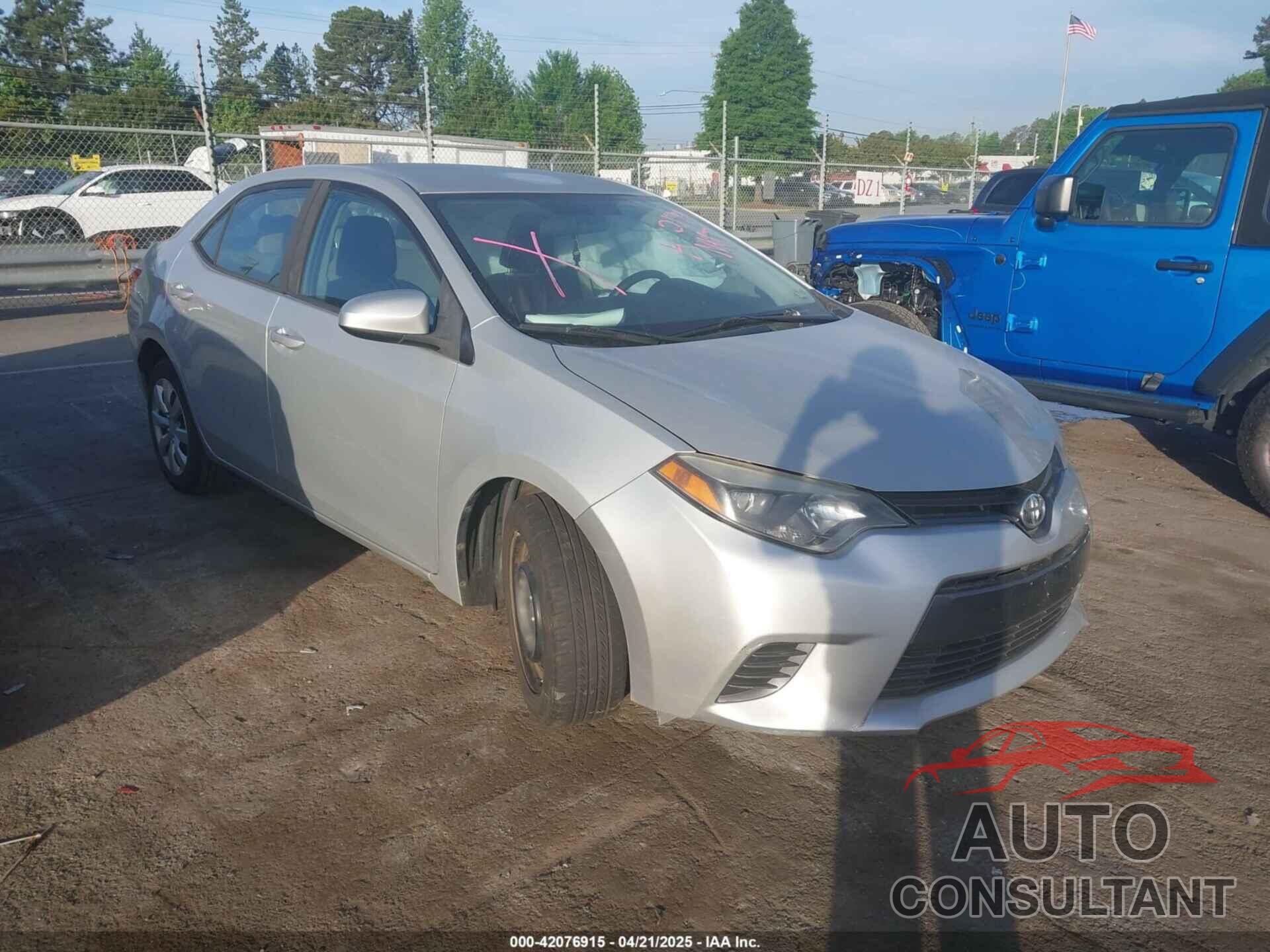 TOYOTA COROLLA 2016 - 2T1BURHE3GC512174