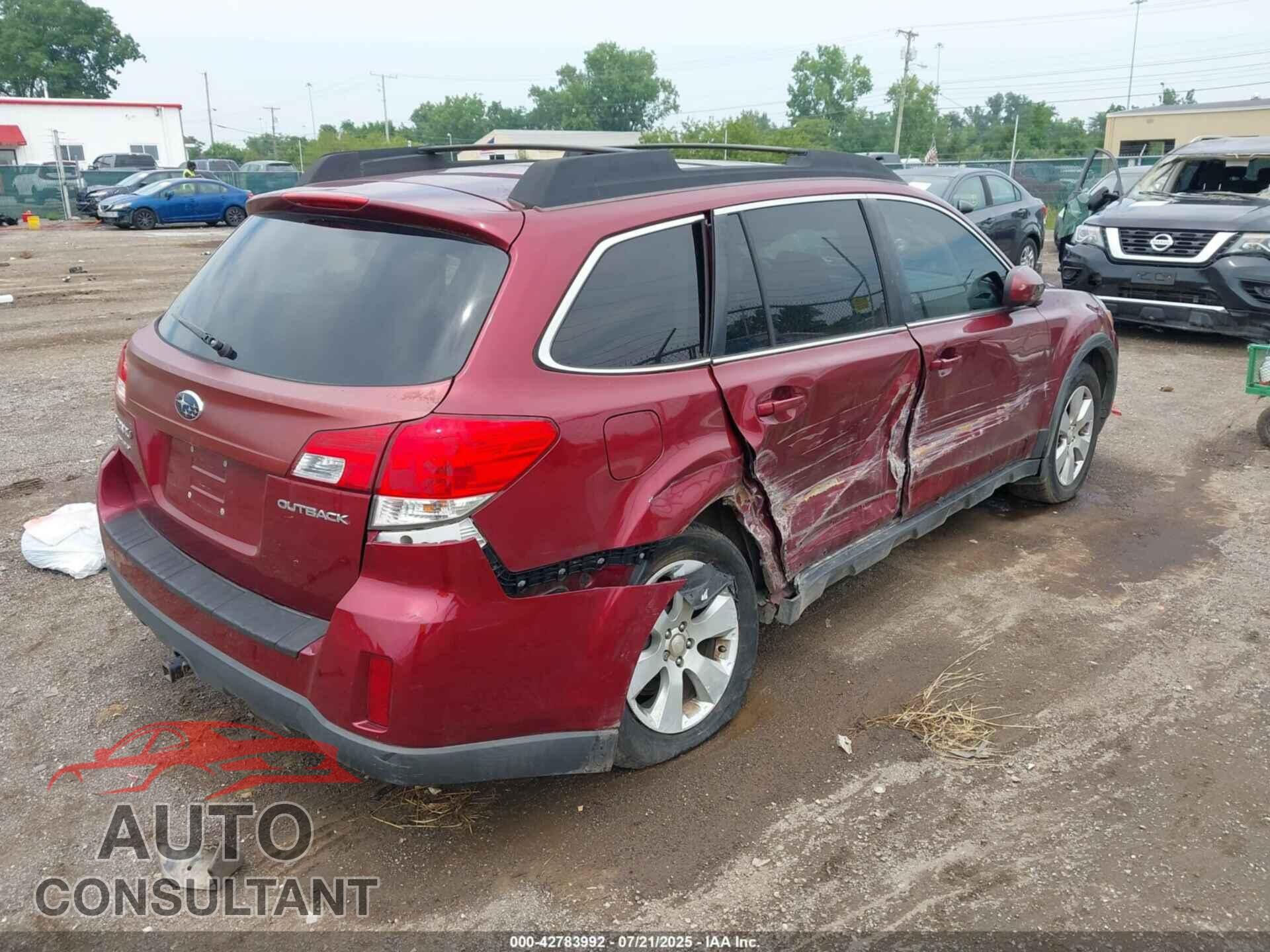 SUBARU OUTBACK 2012 - 4S4BRCCC1C3251467